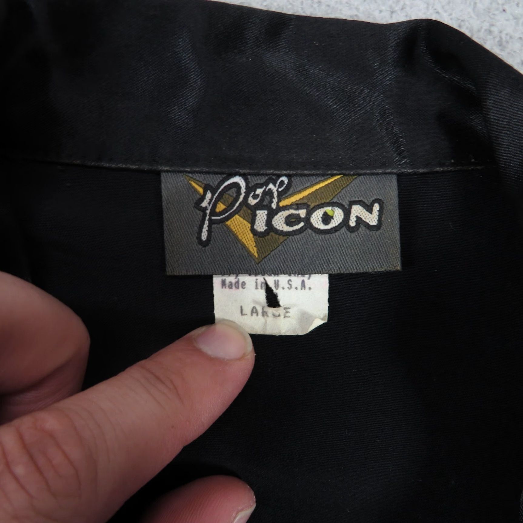 Vintage VINTAGE Pop Icon Shirt Mens Large Disco Shiny Metallic Bowling Rockabilly Camp Size US L / EU 52-54 / 3 - 4 Thumbnail