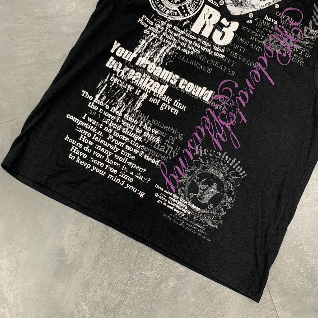 If Six Was Nine × Japanese Brand × Le Grande Bleu (L.G.B.) Y2K Time Step Cross Punk Rock Seditionaries Sleeve Less Size US L / EU 52-54 / 3 - 3 Thumbnail