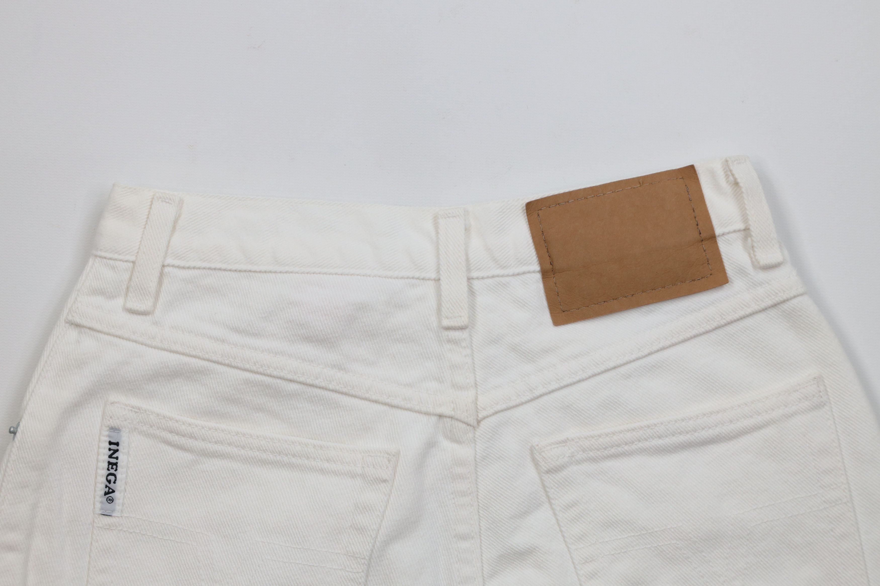 Vintage Vintage 90s Streetwear Denim Jean Shorts Jorts White Cotton Size 24" / US 00 / IT 34 - 10 Thumbnail
