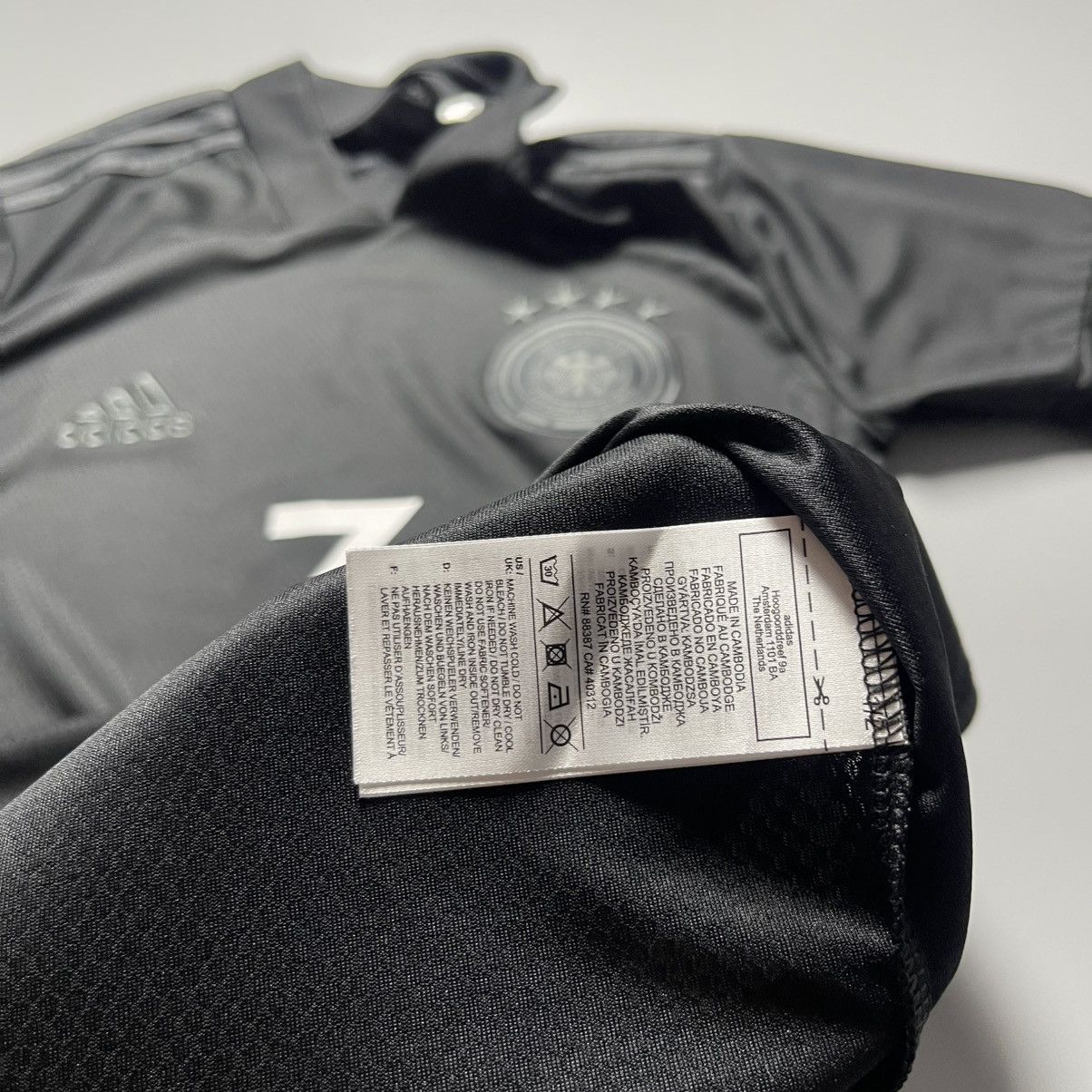 Adidas GERMANY ADIDAS 2020 EURO FOOTBALL AWAY JERSEY #3 HECTOR Size US XS / EU 42 / 0 - 8 Thumbnail
