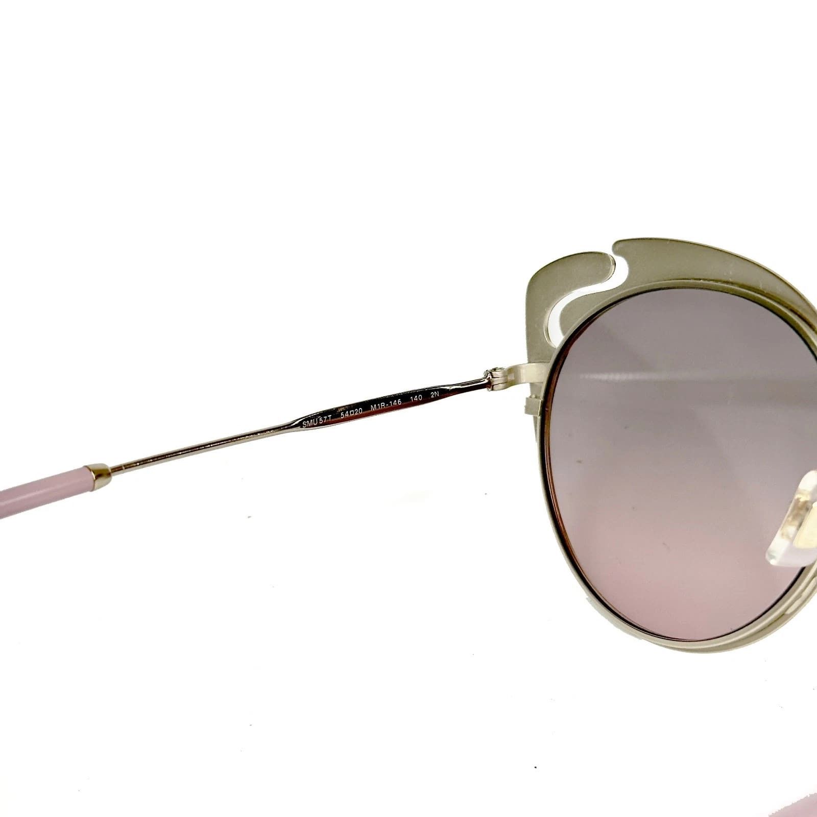 Miu Miu MIU MIU NOIR MU57TS 57T Cut Out Gold Pink Fashion Sunglasses Size ONE SIZE - 2 Thumbnail