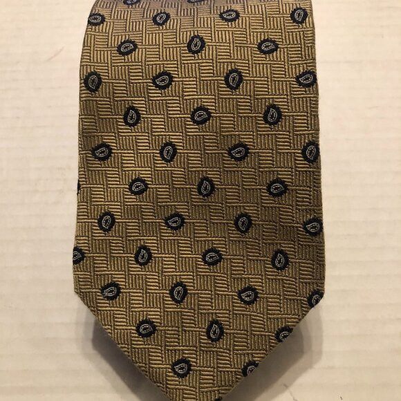 Brooks Brothers brooks brothers men's new gold tie 3 3/4" X 59" Size ONE SIZE - 1 Thumbnail
