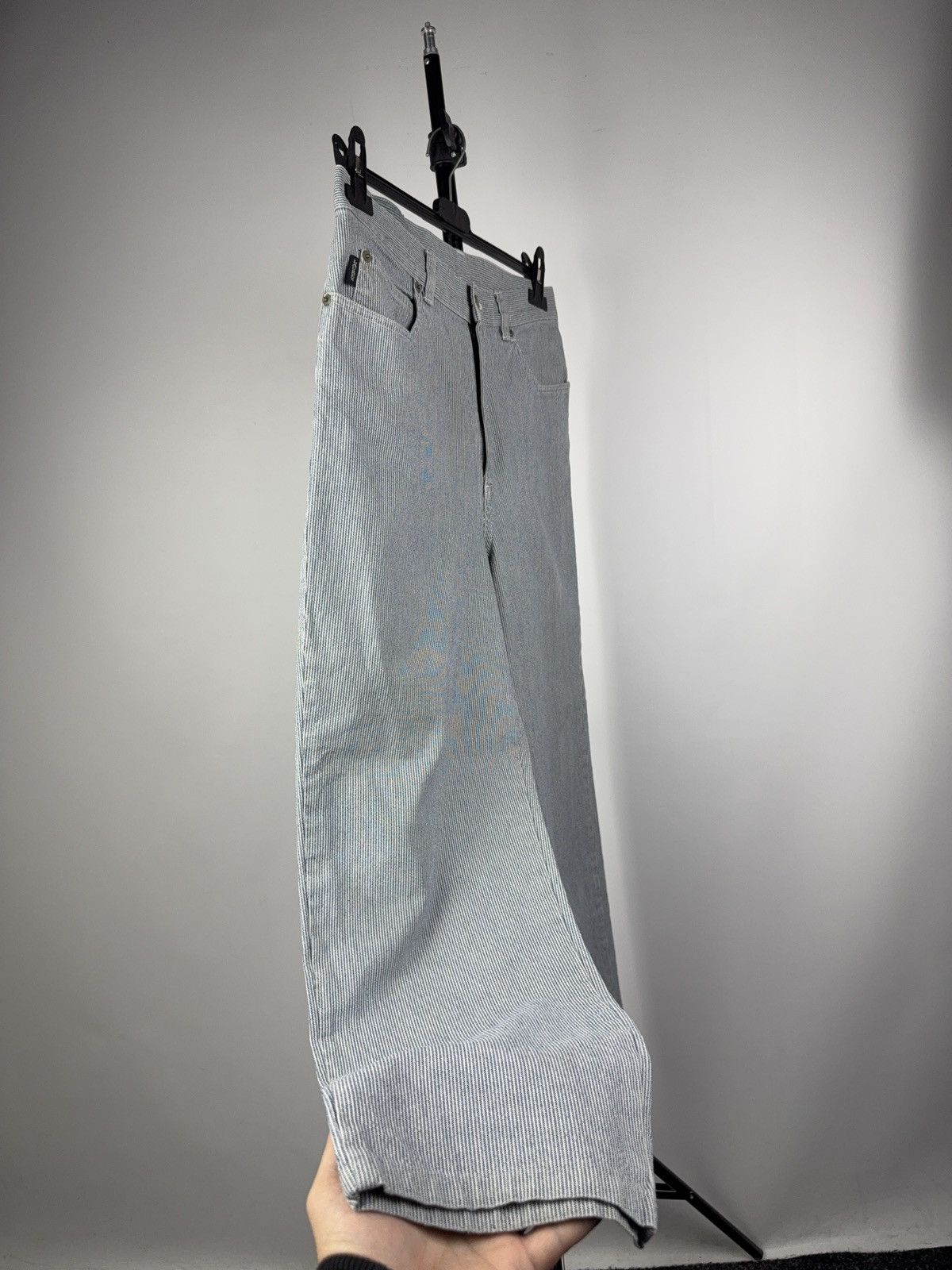 Ralph Lauren Luxury Retro 00s Ralph Lauren Vintage Striped Denim Jeans Size 30" / US 8 / IT 44 - 2 Thumbnail