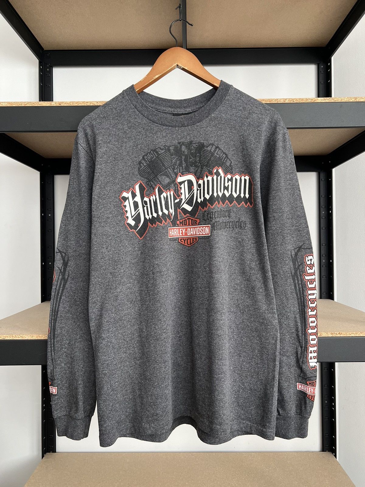Harley Davidson Vintage 2013 Harley Davidson Austria Long Sleeve T-shirt Size US M / EU 48-50 / 2 - 1 Thumbnail
