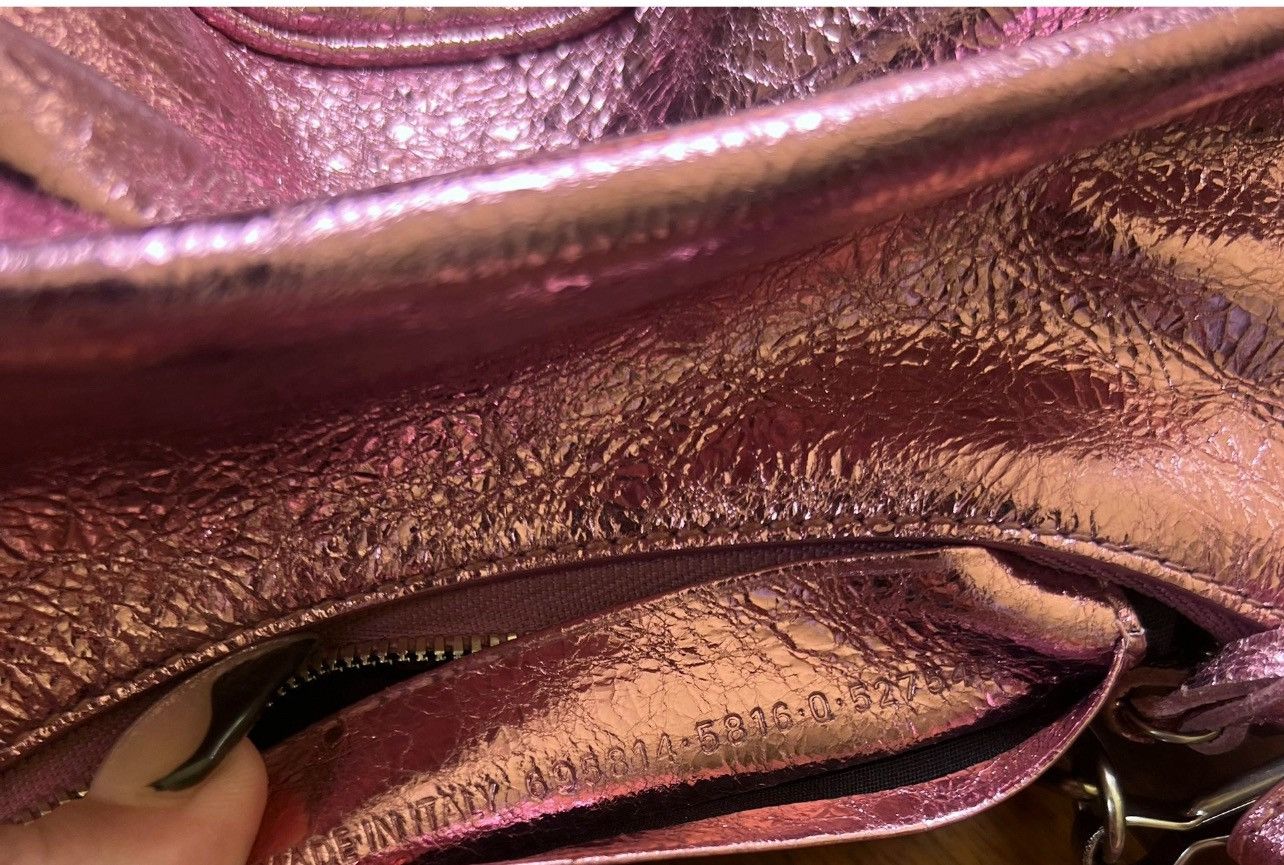 Balenciaga LE CAGOLE MINI BAG METALLIZED IN PINK With crystals hardware Size ONE SIZE - 2 Thumbnail