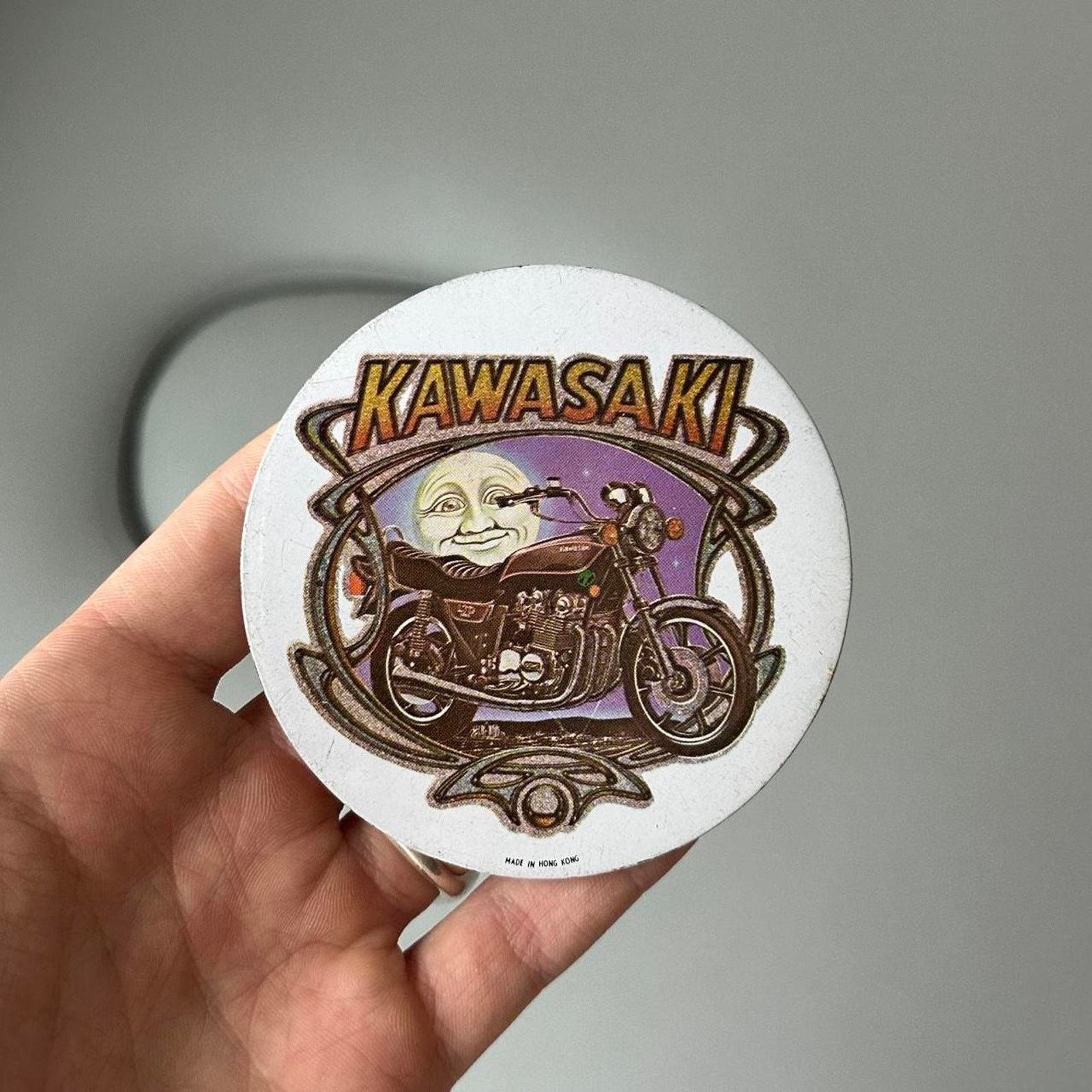 Japanese Brand × Other × Vintage Vintage 60s 70s Kawasaki Moon Motorcycle Metal Button Pin Size ONE SIZE - 3 Thumbnail
