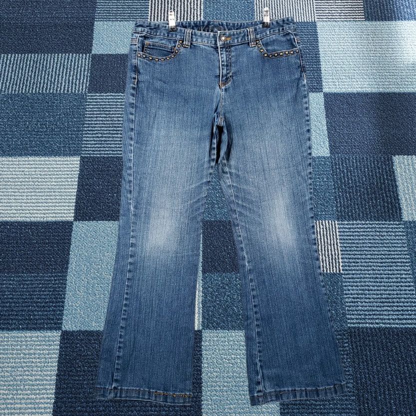 Michael Kors Michael Kors Jeans Womens 12 Boot Cut Mid Rise Medium Wash Blue Denim (Blue) Jeans Size 34" / US 12 / IT 48 - 1 Thumbnail