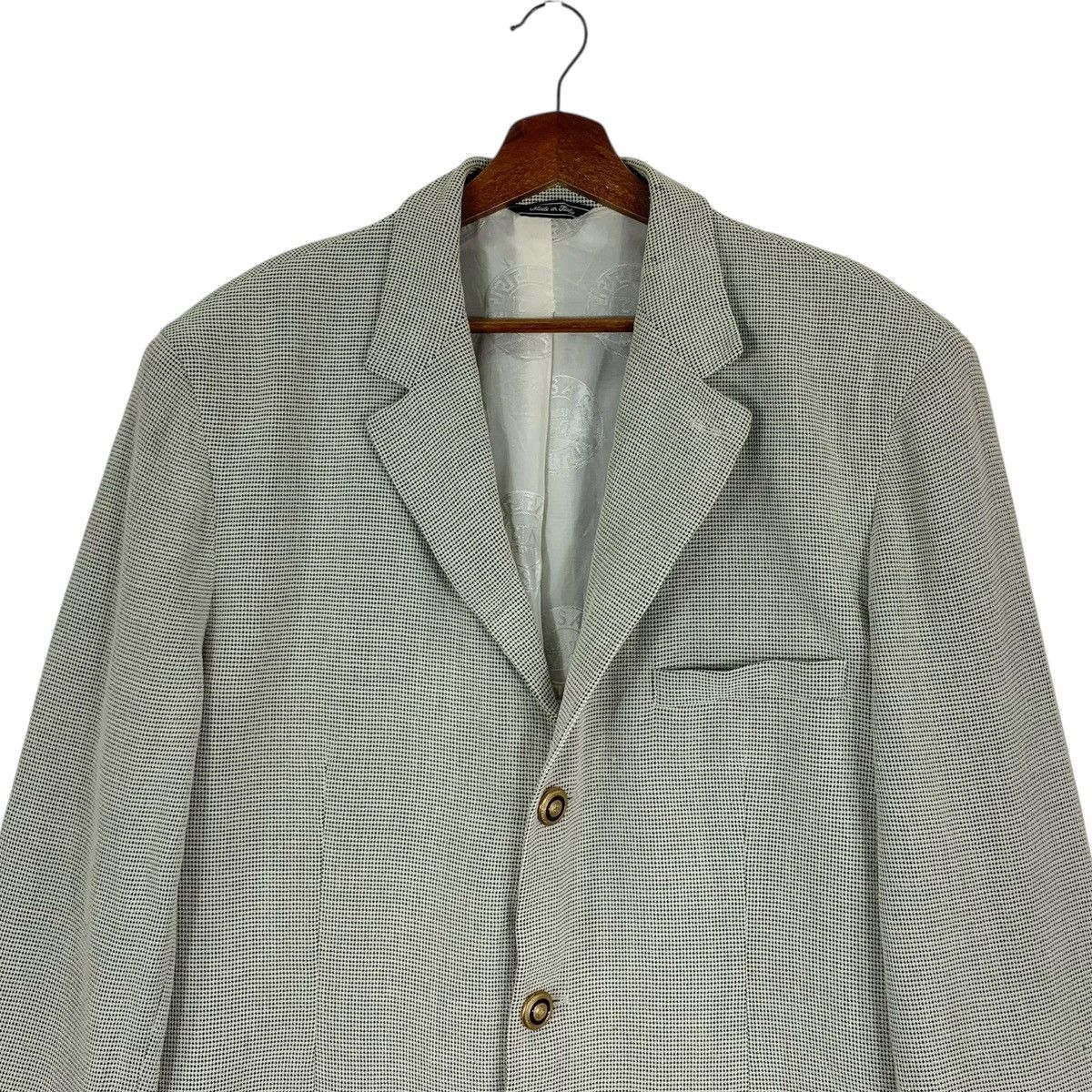 Versace Vintage Versace Classic V2 Blazer Coat Size US M / EU 48-50 / 2 - 2 Thumbnail