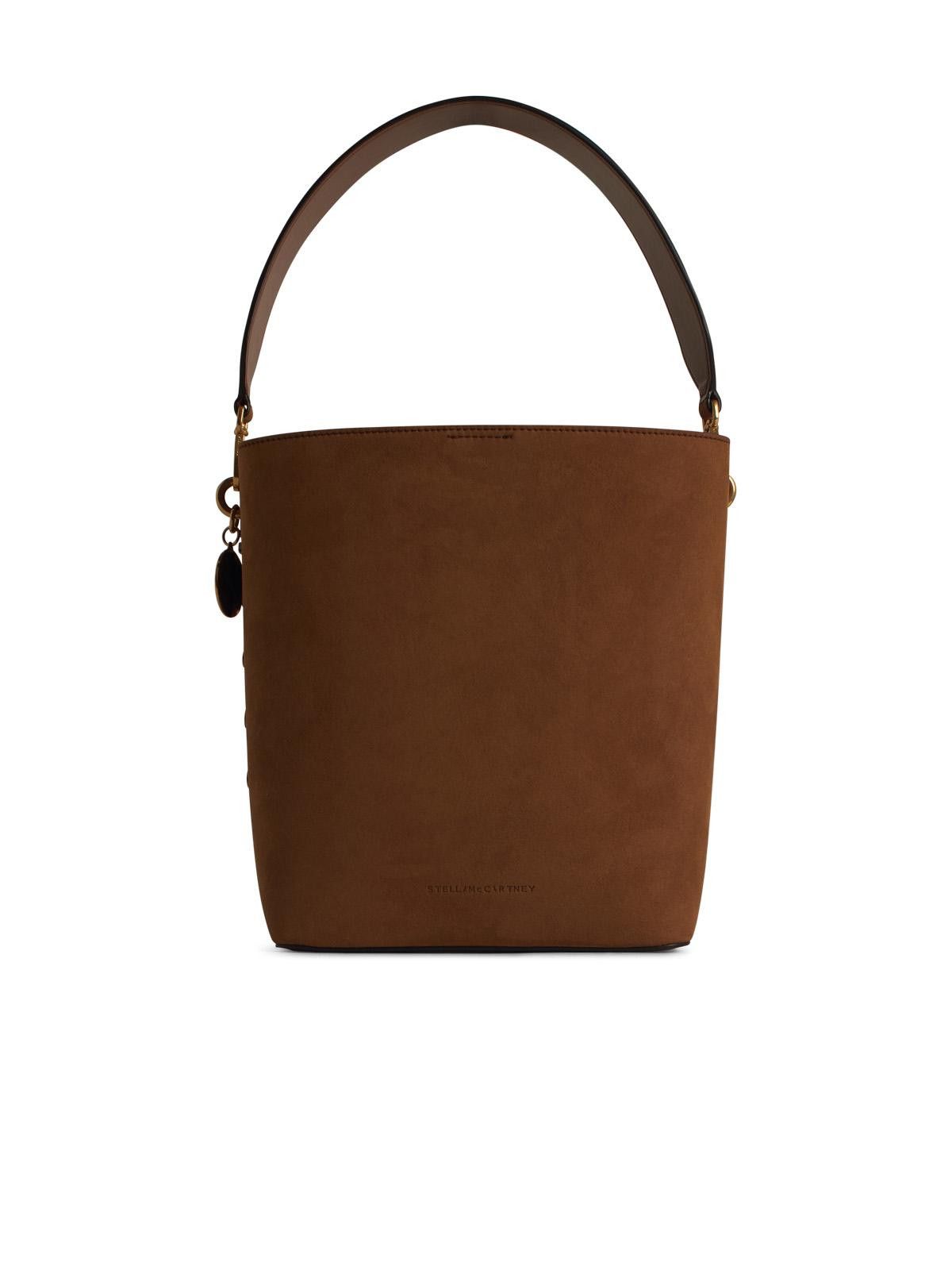 STELLA McCARTNEY 'Soft' Brown Suede Crossbody Bag