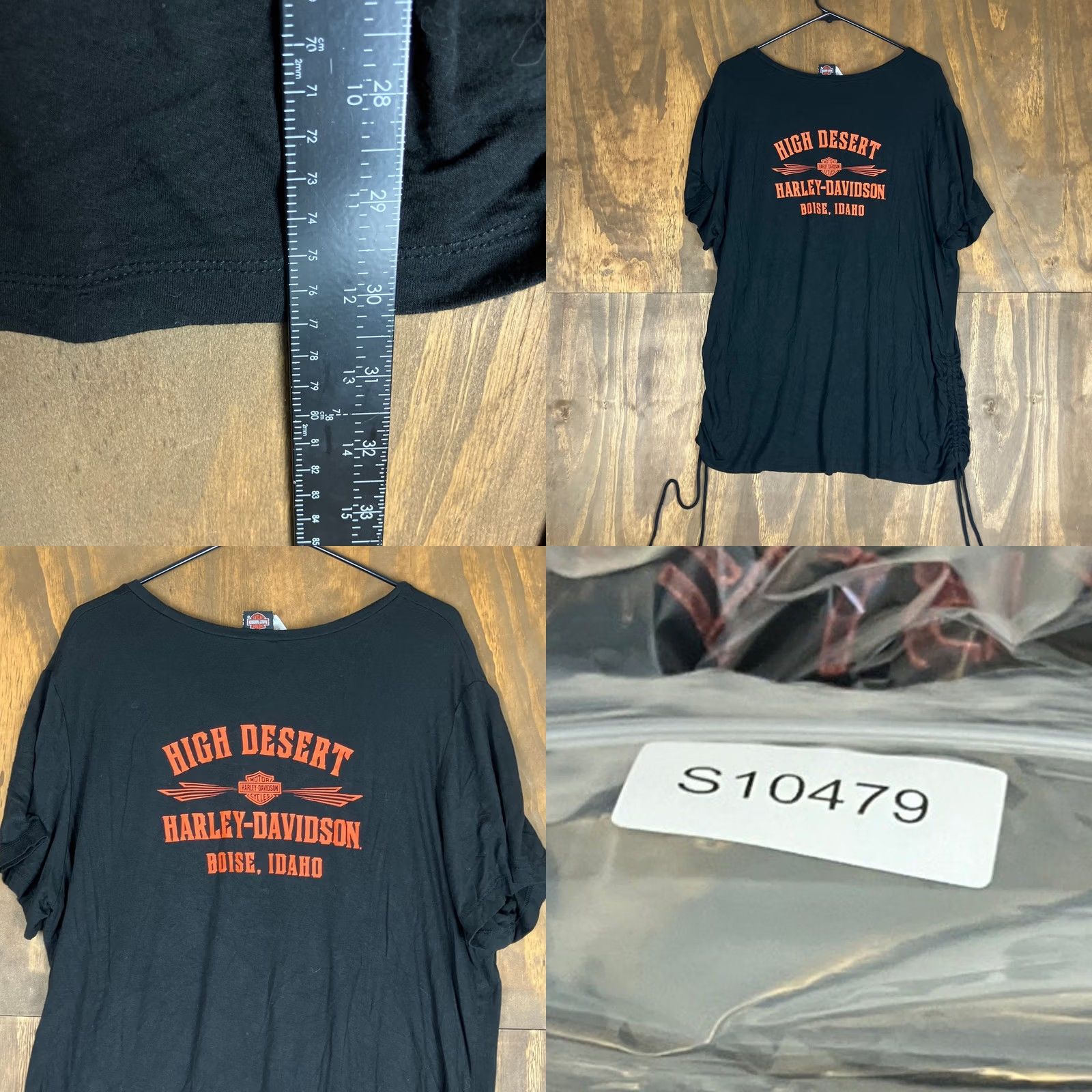 Harley Davidson Harley Davidson Womens Shirt Black Skull High Desert Boise Idaho Stretch 1X Size XL / US 12-14 / IT 48-50 - 8 Thumbnail