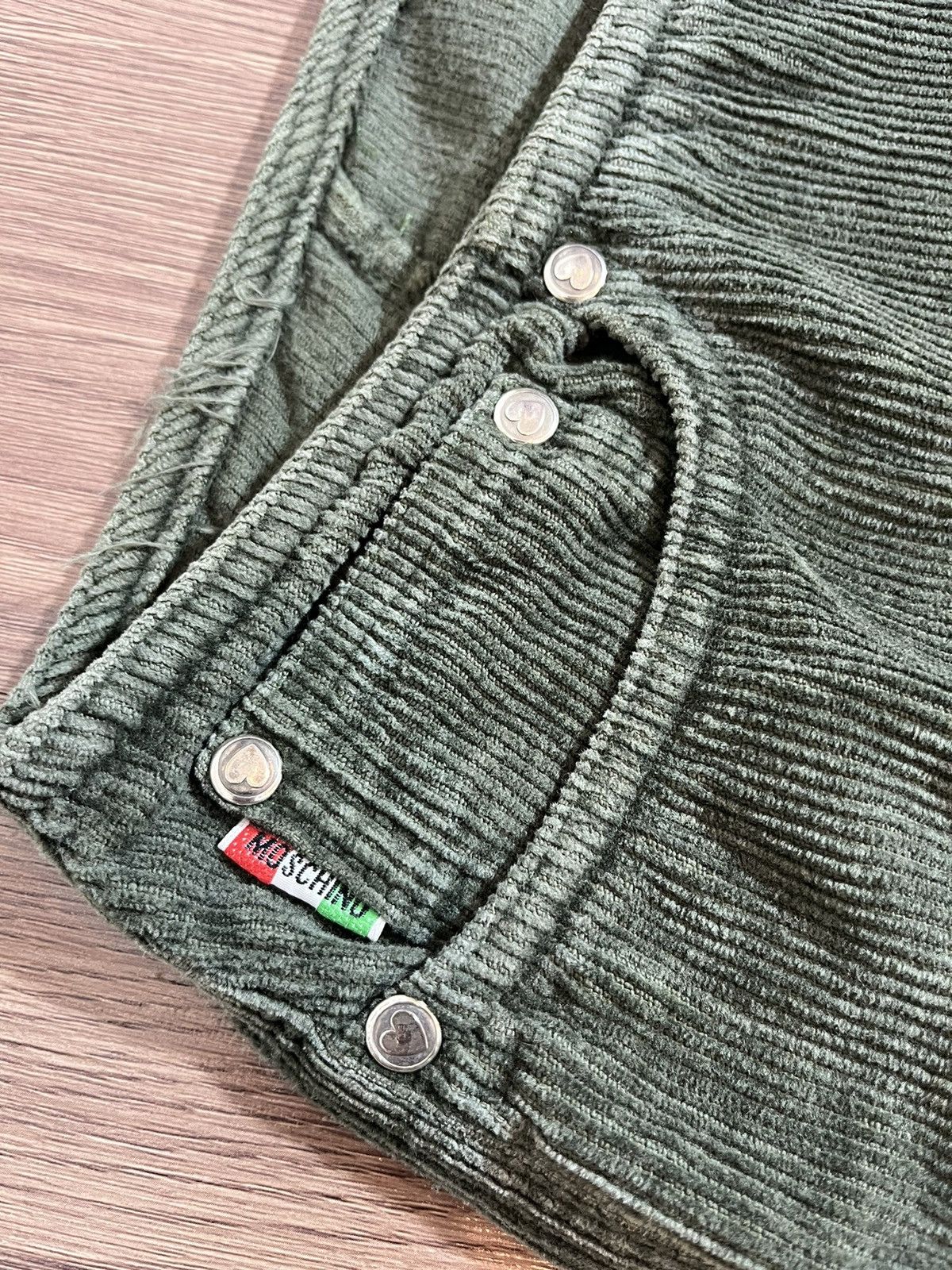 Moschino Moschino “peace” pocket army green corduroi Size US 28 / EU 44 - 10 Thumbnail