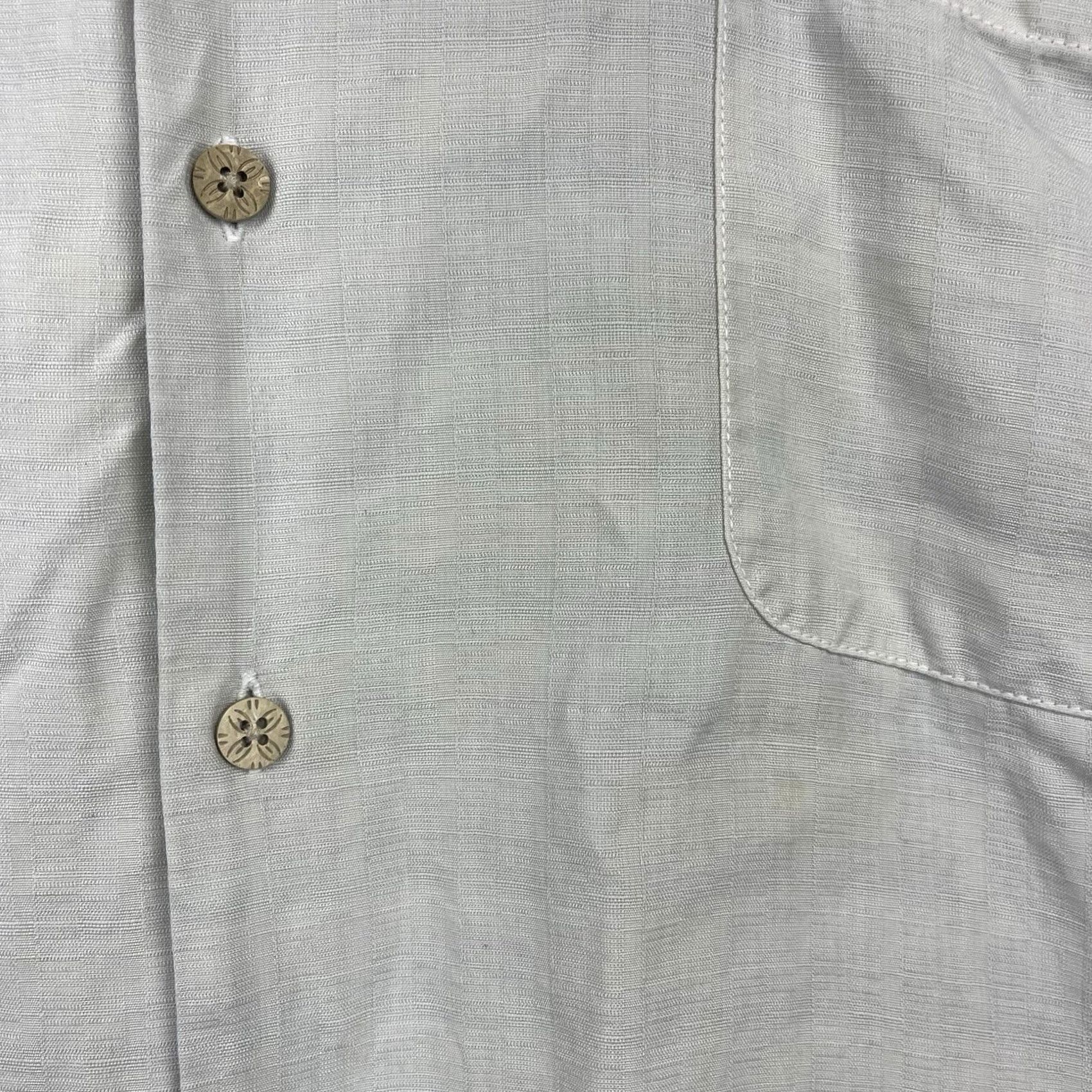 Tommy Bahama Tommy Bahama Shirt Men 2XL Short Sleeve Button-Up Collared Beach Silk Pattern Solid Beige Casual Workwear 90s? Size US XXL / EU 58 / 5 - 5 Thumbnail