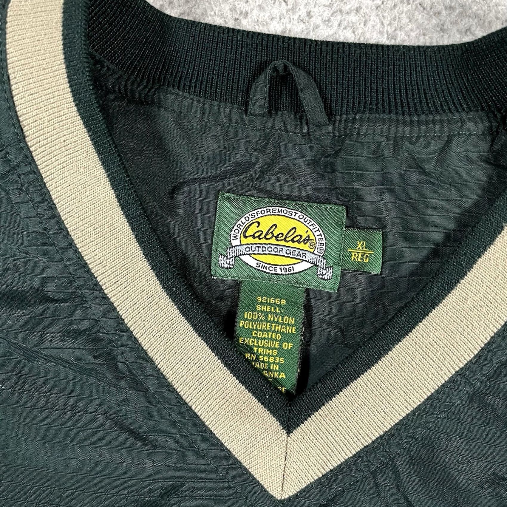 Vintage VINTAGE Cabelas Rapala Jacket Mens XL Green Pullover Outdoor Fishing Windbreaker Shell Size US XL / EU 56 / 4 - 7 Thumbnail