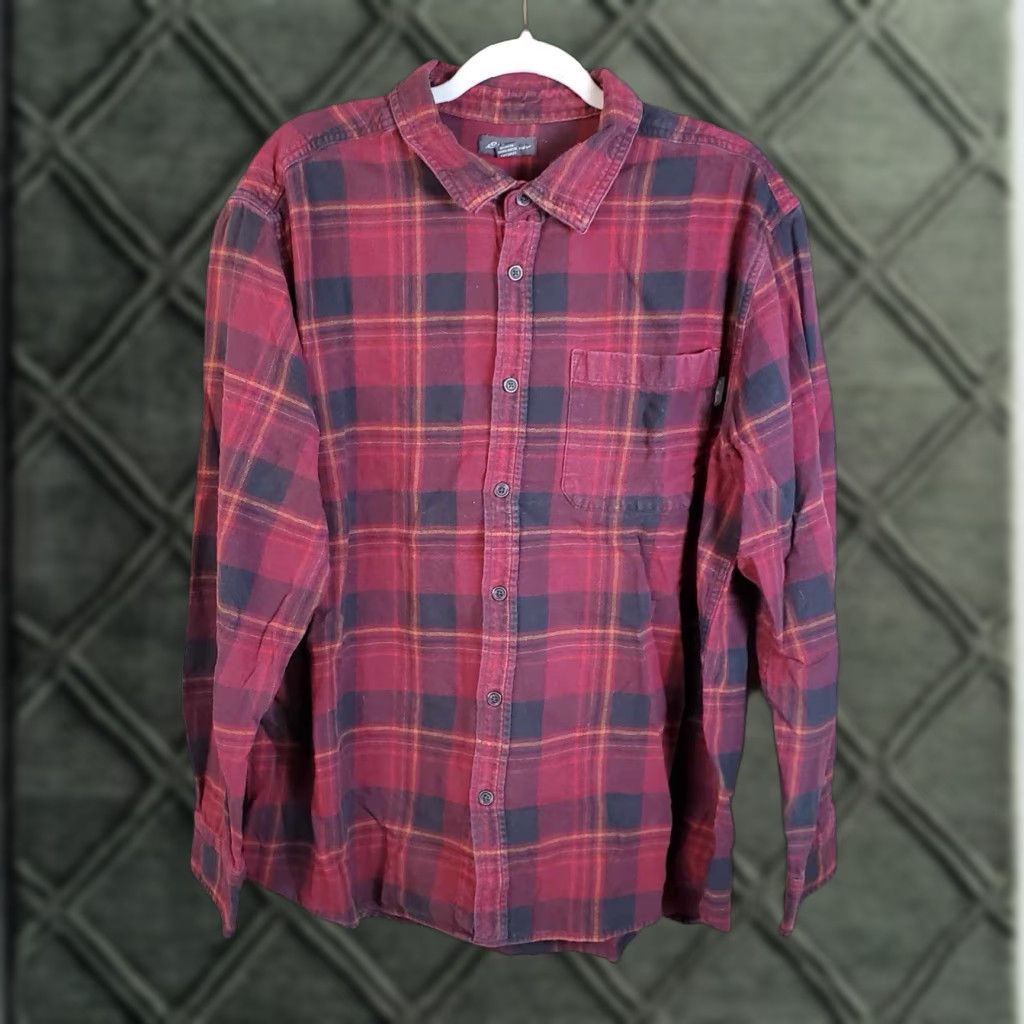 Eddie Bauer Eddie Bauer Big 2X Mens Button-Up Buffalo Plaid Shirt Grunge Distress Flaw Mark Multicolor Long Sleeve Size US XXL / EU 58 / 5 - 1 Thumbnail