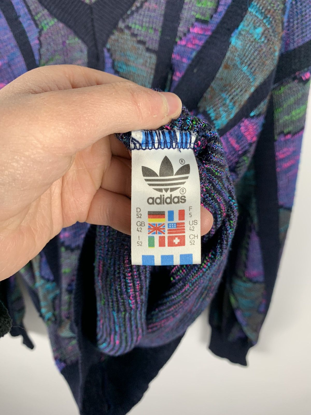 Adidas Adidas Vintage Knitted Sweater V-Neck 90’s Coogi Style Size US S / EU 44-46 / 1 - 21 Thumbnail
