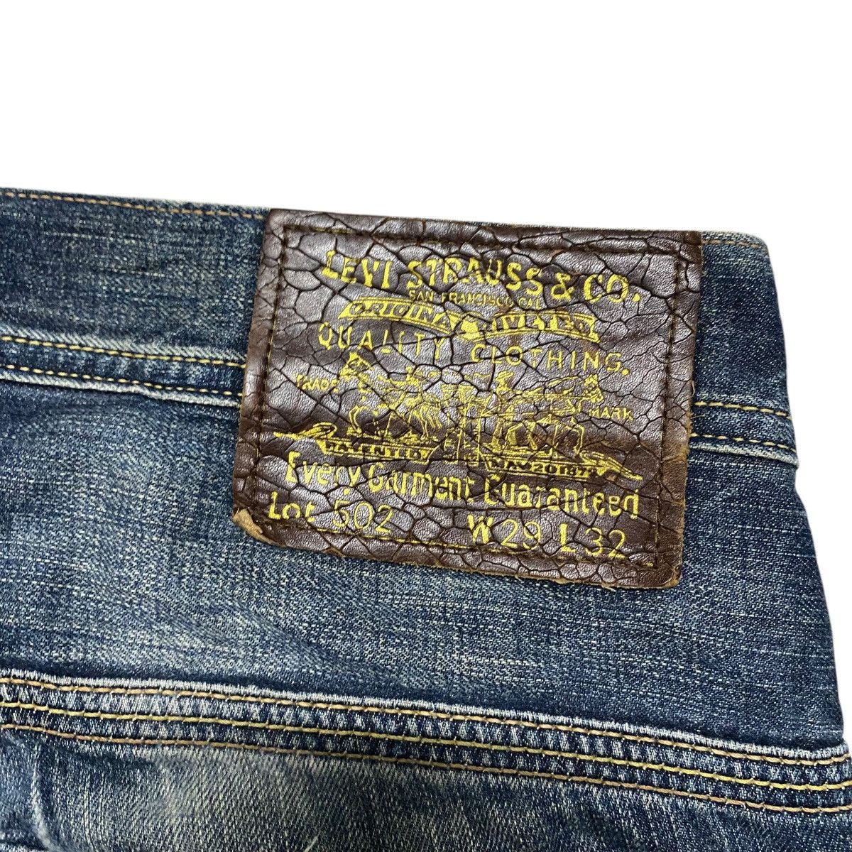 Levi's Y2K Levis 502 Gemstone Distressed Jeans Size US 29 - 12 Thumbnail