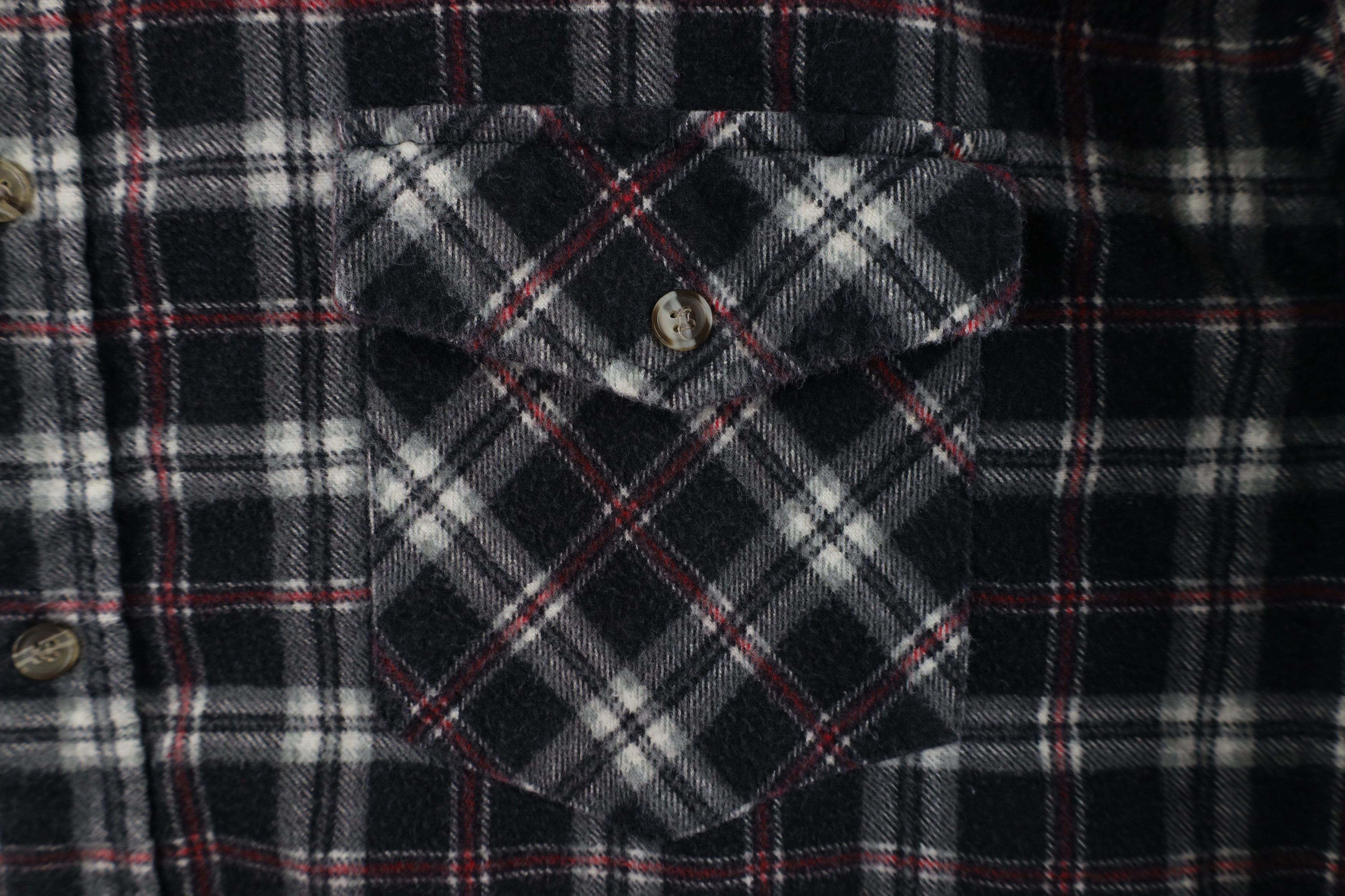 Vintage Vintage 90s Streetwear Flannel Collared Button Shirt Plaid Size US XL / EU 56 / 4 - 4 Thumbnail