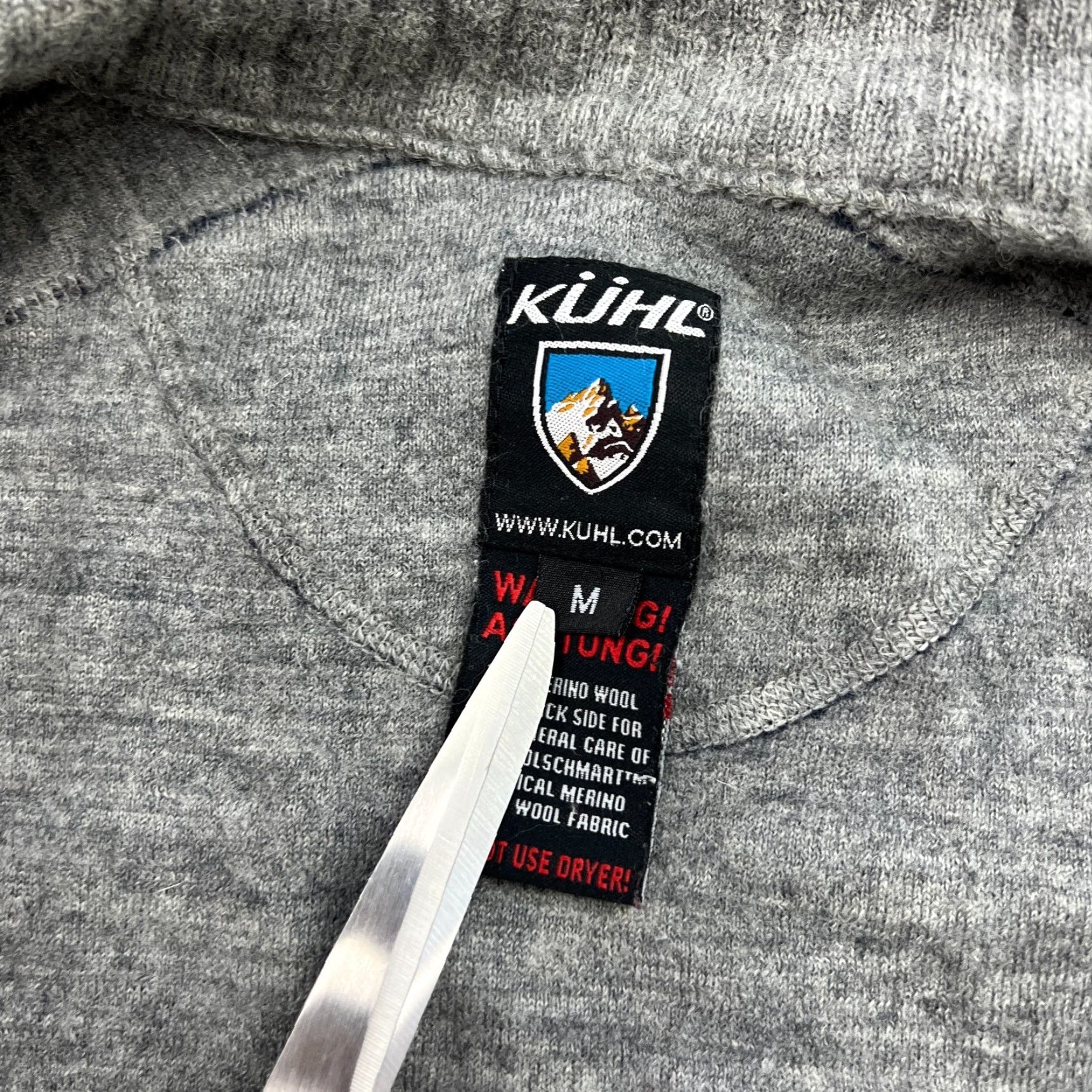 Vintage KUHL Merino Wool Mens Jacket Medium Blue Full Zip Fleece Jacket Windbreaker Regular Mens Size US M / EU 48-50 / 2 - 6 Thumbnail