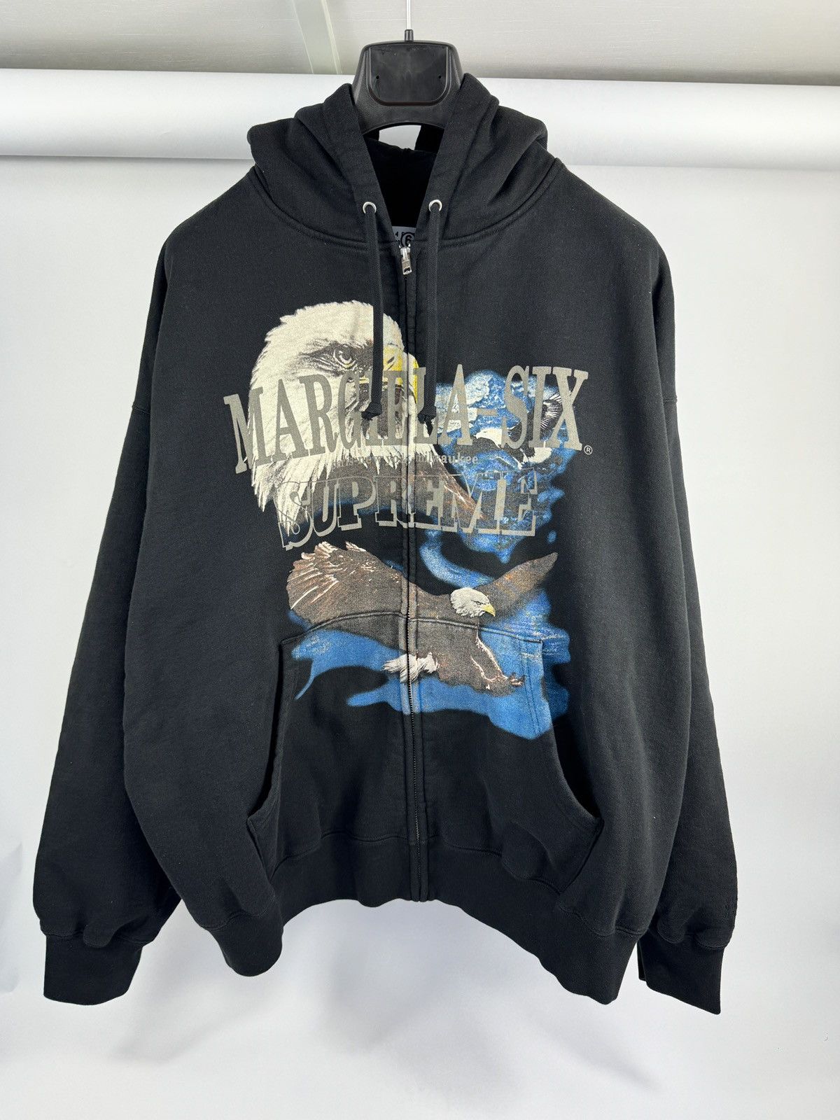 Maison Margiela × Supreme MM6 EAGLE ZIP UP HOODIE AND SWEATPANTS Size US L / EU 52-54 / 3 - 2 Thumbnail