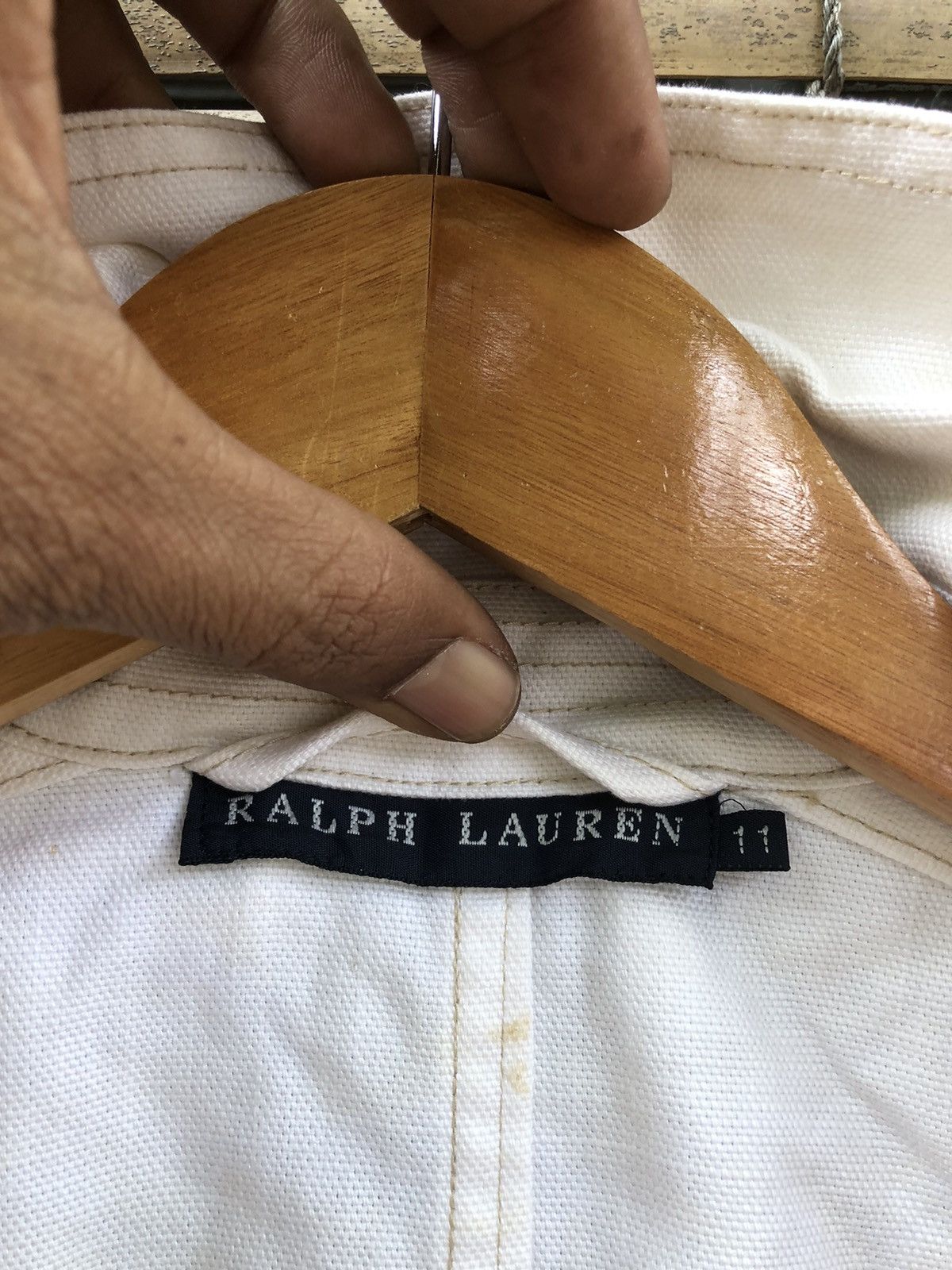 Designer × Ralph Lauren × Vintage Vintage 90s Ralph Lauren Duck Tail Blazer Coat Size M / US 6-8 / IT 42-44 - 22 Thumbnail