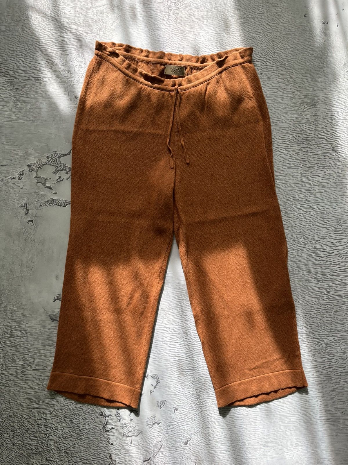 Folk Jungle Folk Streetwear Relaxed Jogger Pants Orange Size US 31 - 1 Thumbnail