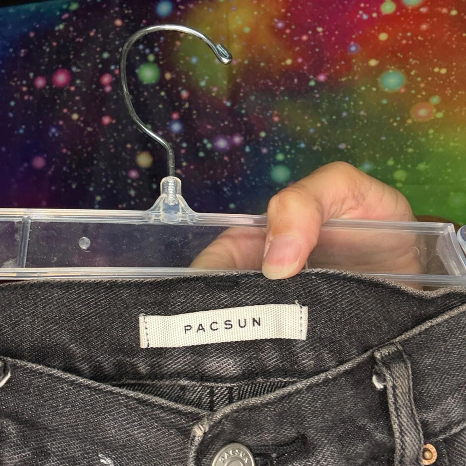 Pacsun PacSun Black Denim Shorts Size 30" / US 8 / IT 44 - 4 Thumbnail