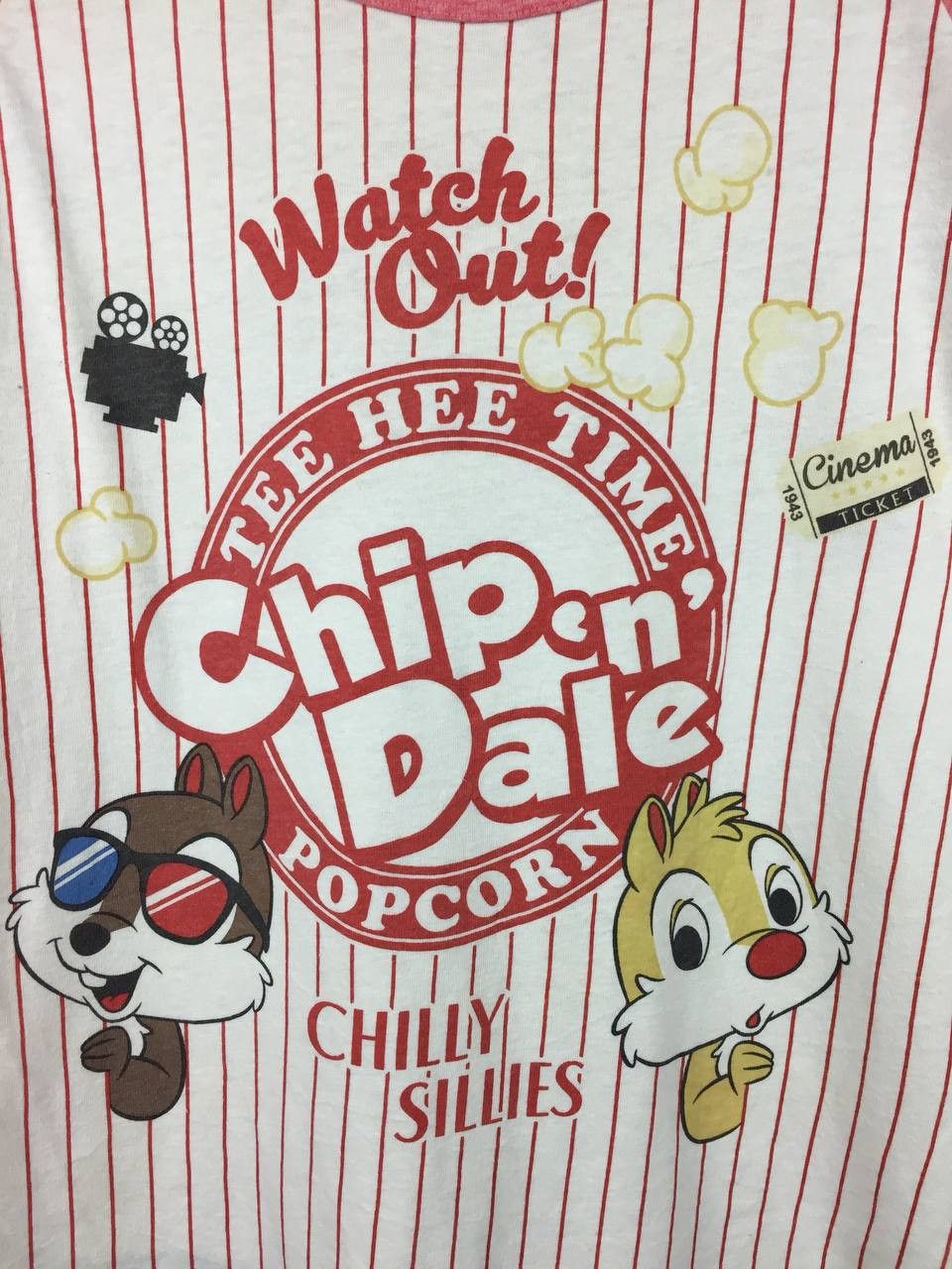 Disney Vtg Disney Chip 'n' Dale Chilly Sillies Cinema Raglan Tee Size US M / EU 48-50 / 2 - 4 Thumbnail