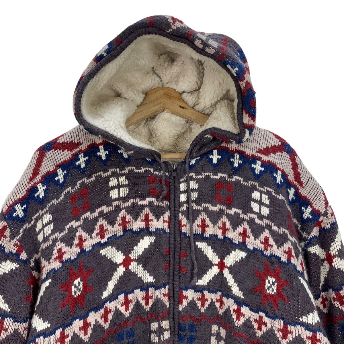 Japanese Brand 🔥Vtg Japanese Brand GB Company Aztec Native Sherpa Jacket Size US M / EU 48-50 / 2 - 4 Thumbnail