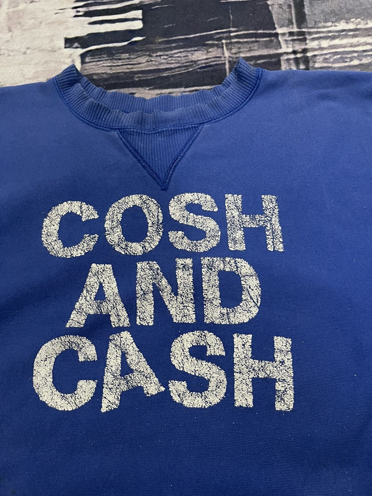 Diet Butcher Slim Skin 2000s DIET BUTCHER SLIM SKIN “COSH AND CASH” DISTRESSED CREW Size US L / EU 52-54 / 3 - 11 Thumbnail