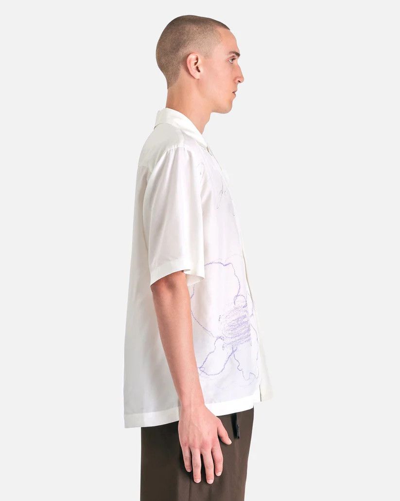 OAMC o1y0225 Patterned Shirt in White Size US L / EU 52-54 / 3 - 6 Thumbnail