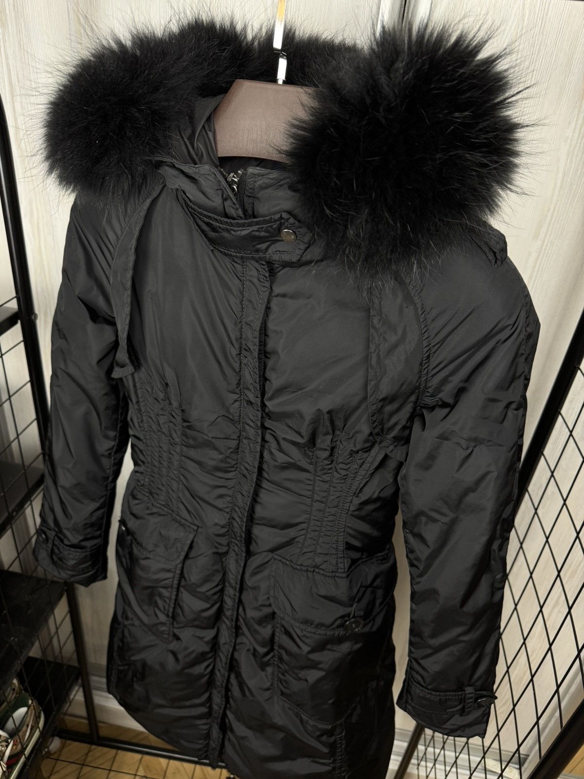 Moncler Moncler Black real fur long down jacket women’s size 0 Size XS / US 0-2 / IT 36-38 - 9 Thumbnail