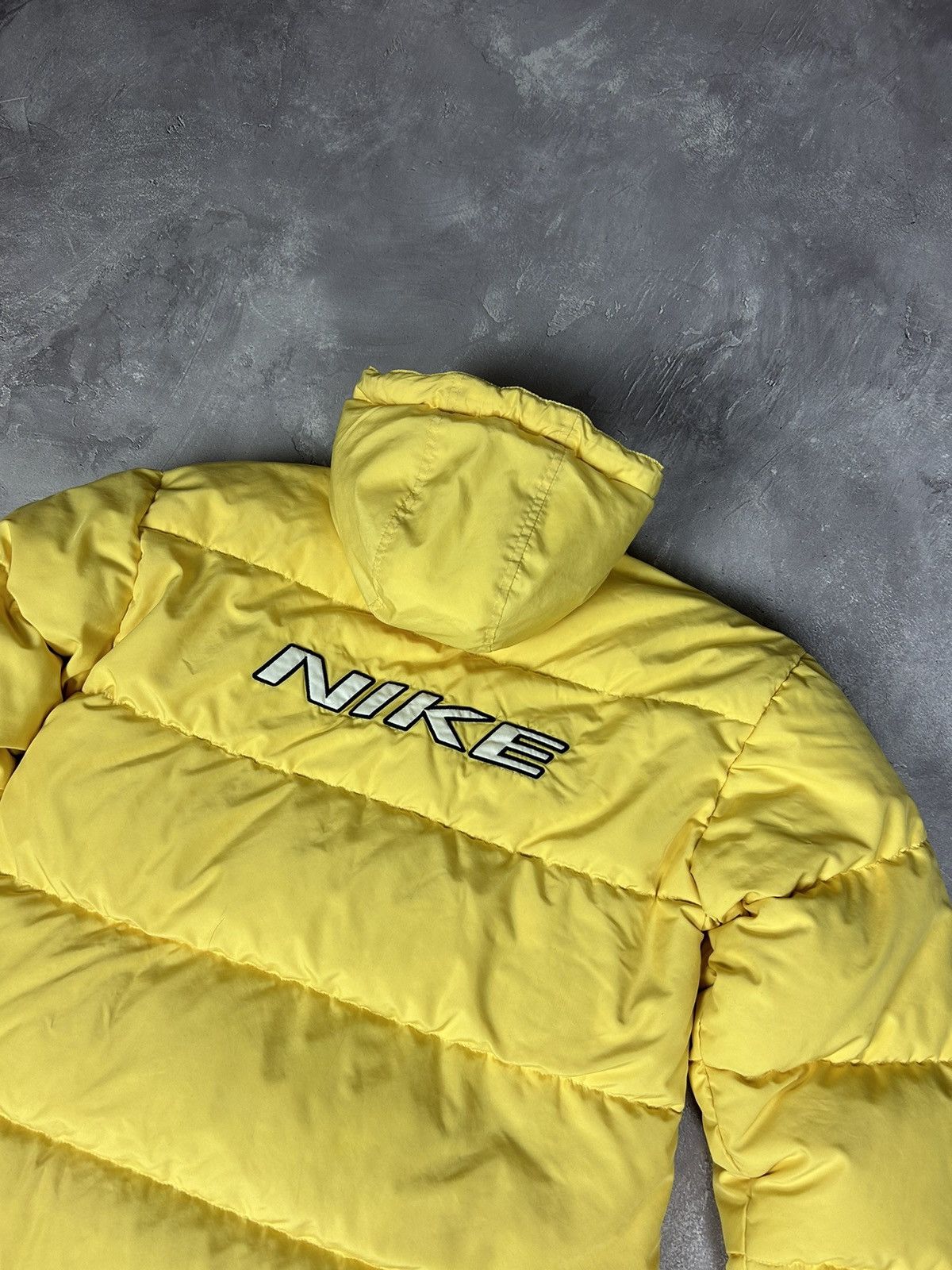Nike Nike Vintage Down Puffer Jacket Big Swoosh Logo Y2K 90s Dril Size US S / EU 44-46 / 1 - 4 Thumbnail