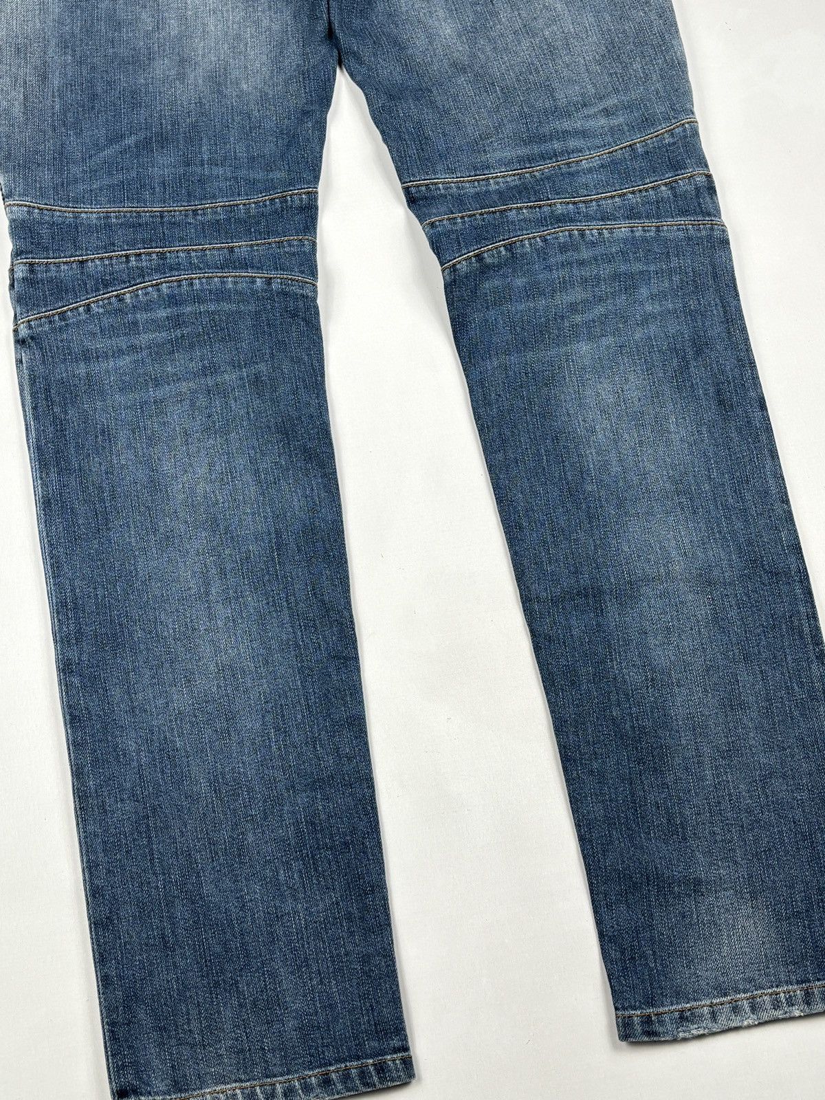 Balmain S/S 2017 Christophe Decarnin Biker Denim Jeans Size US 32 / EU 48 - 9 Thumbnail