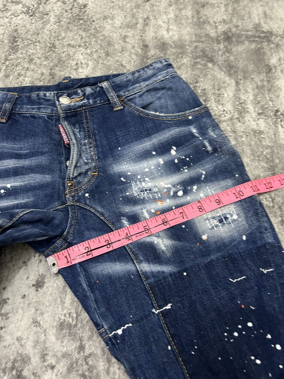 Designer × Dsquared2 Ds Quared 2 Paint Acid Wash Distressed Jeans Size US 29 - 21 Thumbnail