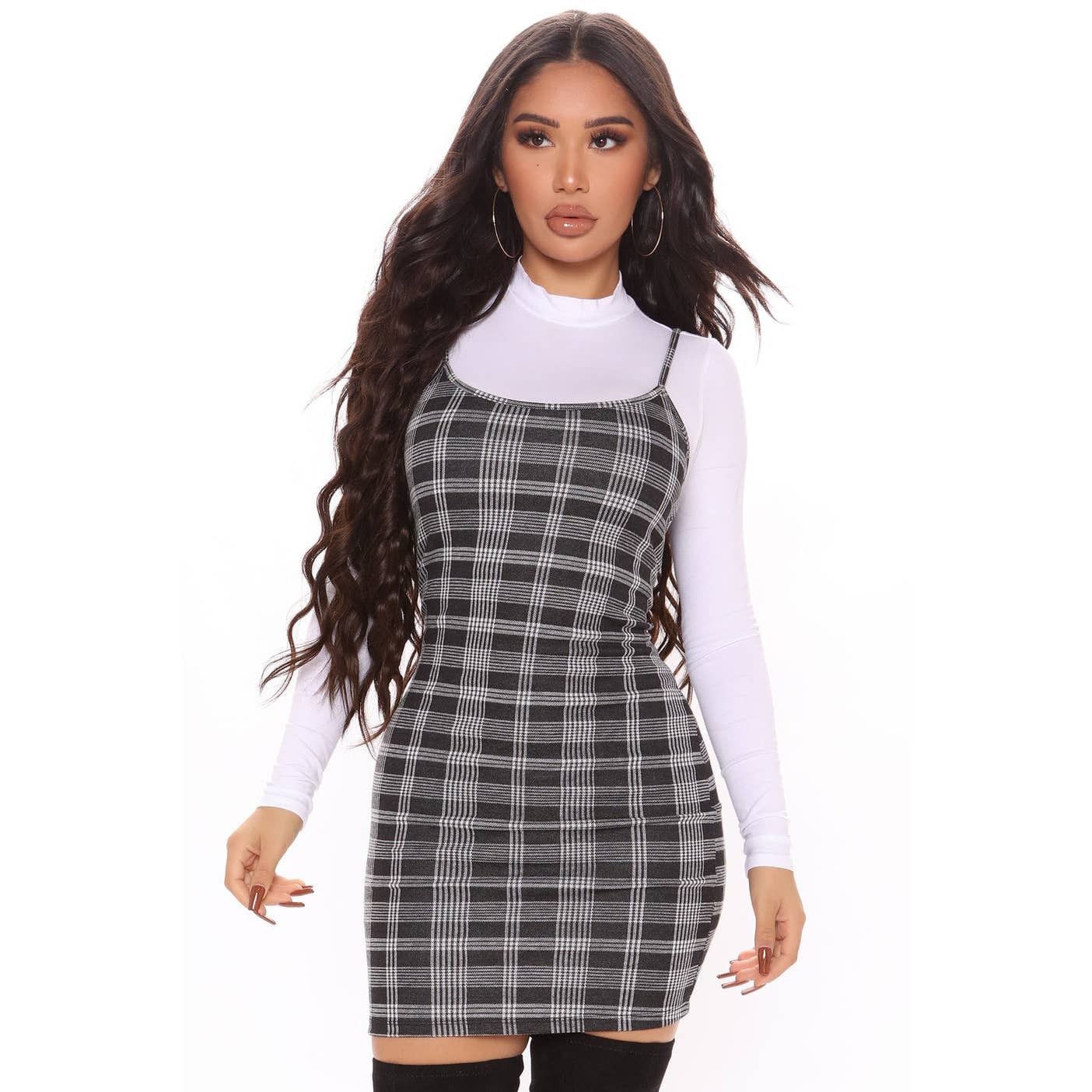 Forever 21 Fashion Nova | School Girl Mini Dress Set l Medium Size M / US 6-8 / IT 42-44 - 1 Thumbnail