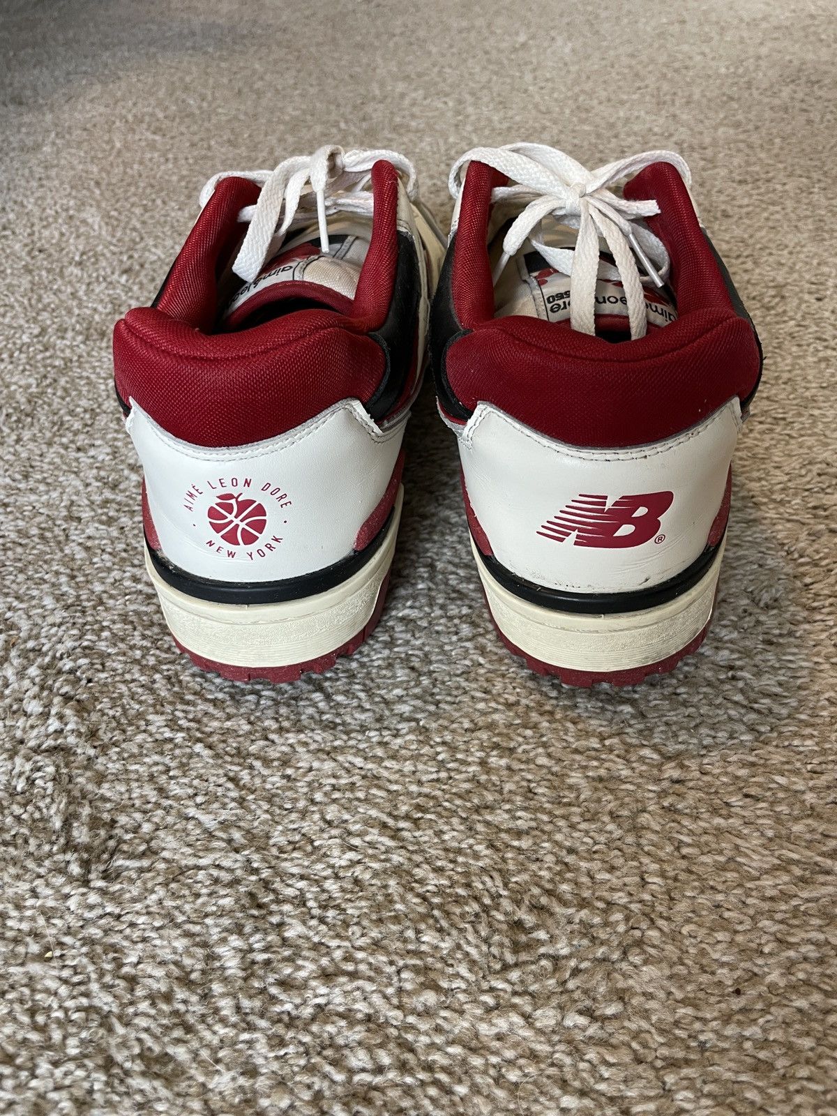 Aime Leon Dore × New Balance ALD New Balance 550 Red/White Size US 11 / EU 44 - 4 Thumbnail