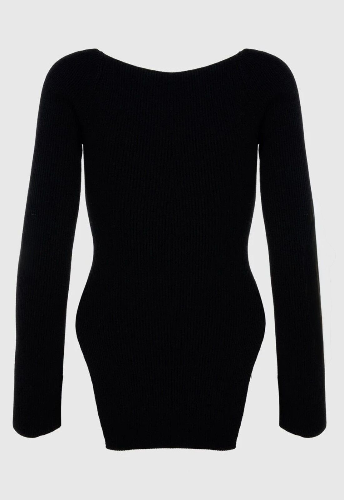 KHAITE Khaite Ista Rib Knit Sweetheart Neck Sweater Top LongSleeve Size S / US 4 / IT 40 - 5 Thumbnail