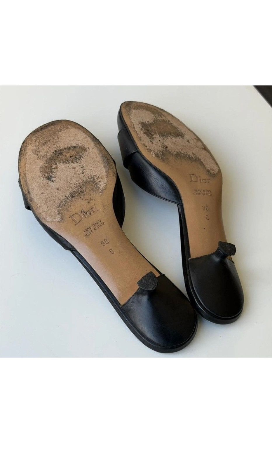 Dior Dior Leather Heels Size US 8 / IT 38 - 8 Thumbnail