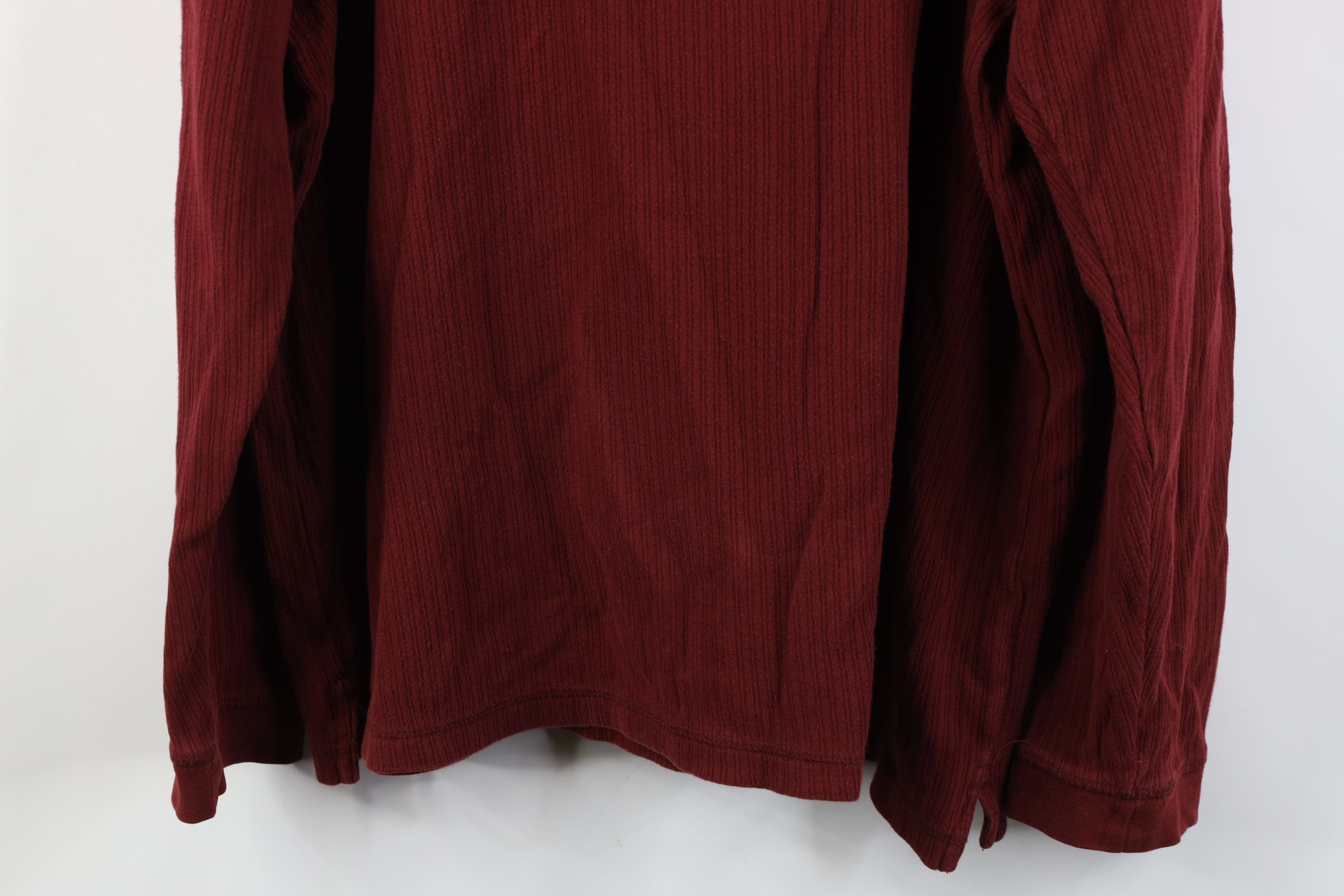 Vintage Vintage Y2K Streetwear Ribbed Knit Long Sleeve Rugby Polo Size US L / EU 52-54 / 3 - 14 Thumbnail