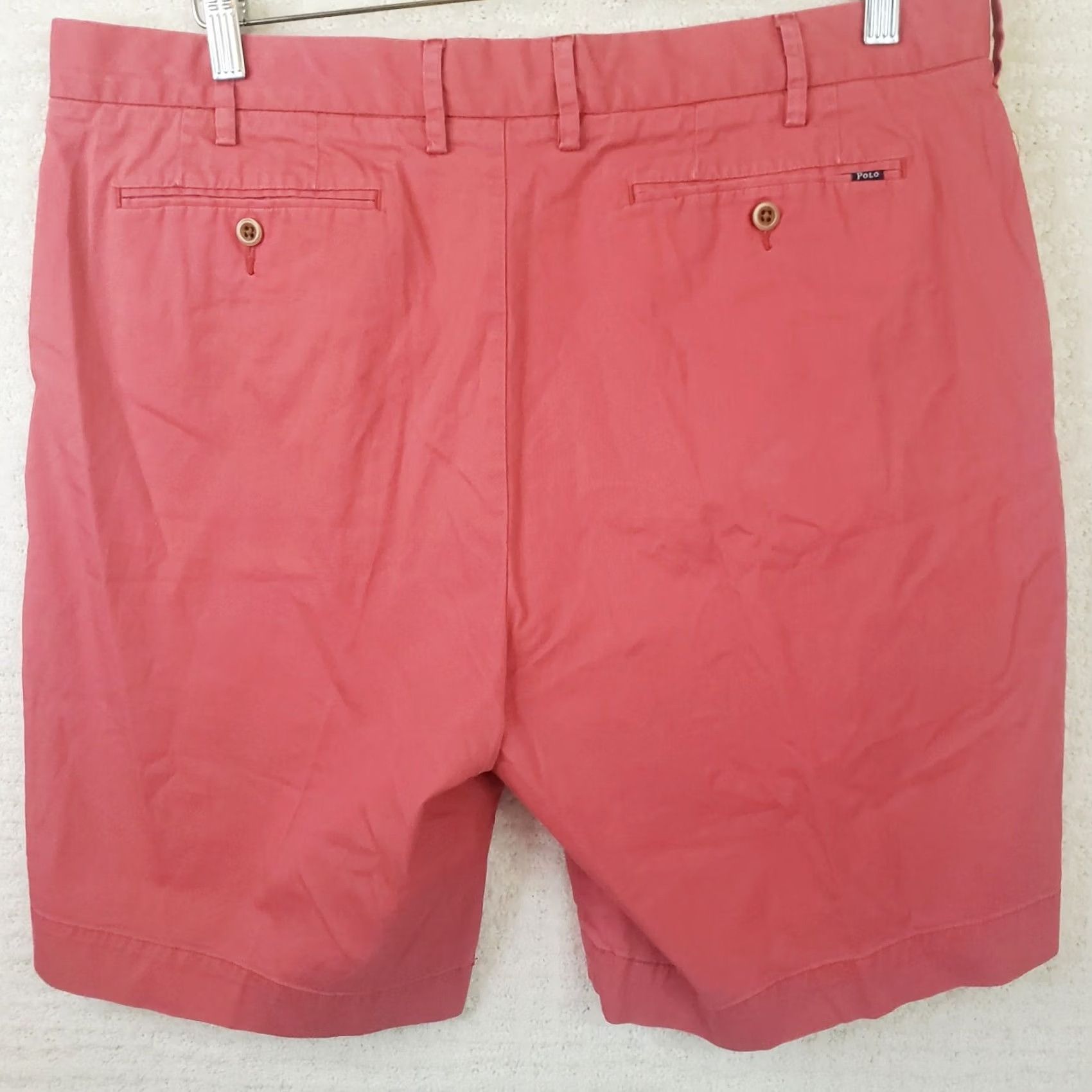 Polo Ralph Lauren VINTAGE Polo Ralph Lauren Chino Shorts Mens Size 36 9 Red Stretch Classic Fit Size US M / EU 48-50 / 2 - 4 Thumbnail