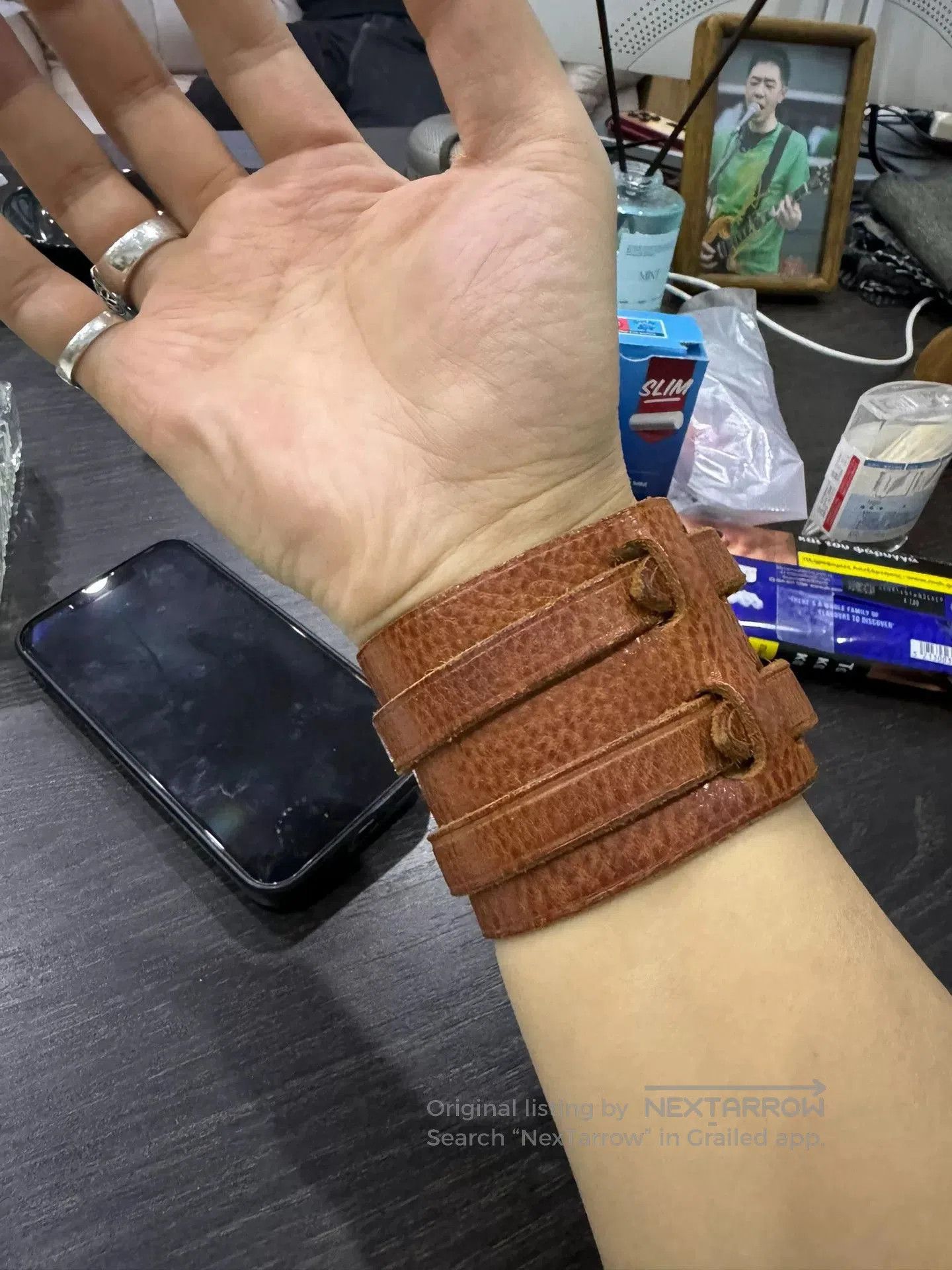 RRL Ralph Lauren old joe vintage leather bracelet RRL. Size ONE SIZE - 2 Thumbnail