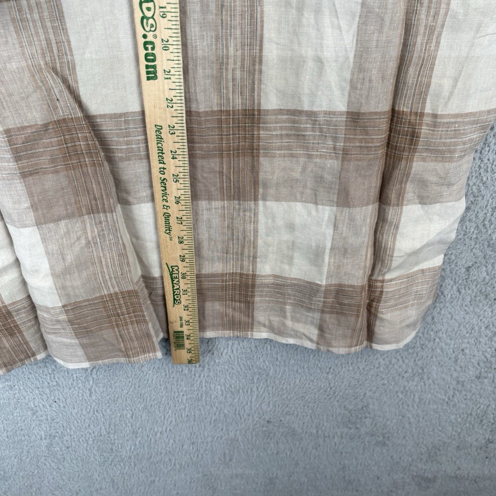 Vintage VINTAGE Inserch Camp Shirt Mens 2XL Beige Plaid 100% Linen Short Sleeve Button-Up Collared Beach Summer Mens Size US XXL / EU 58 / 5 - 7 Thumbnail