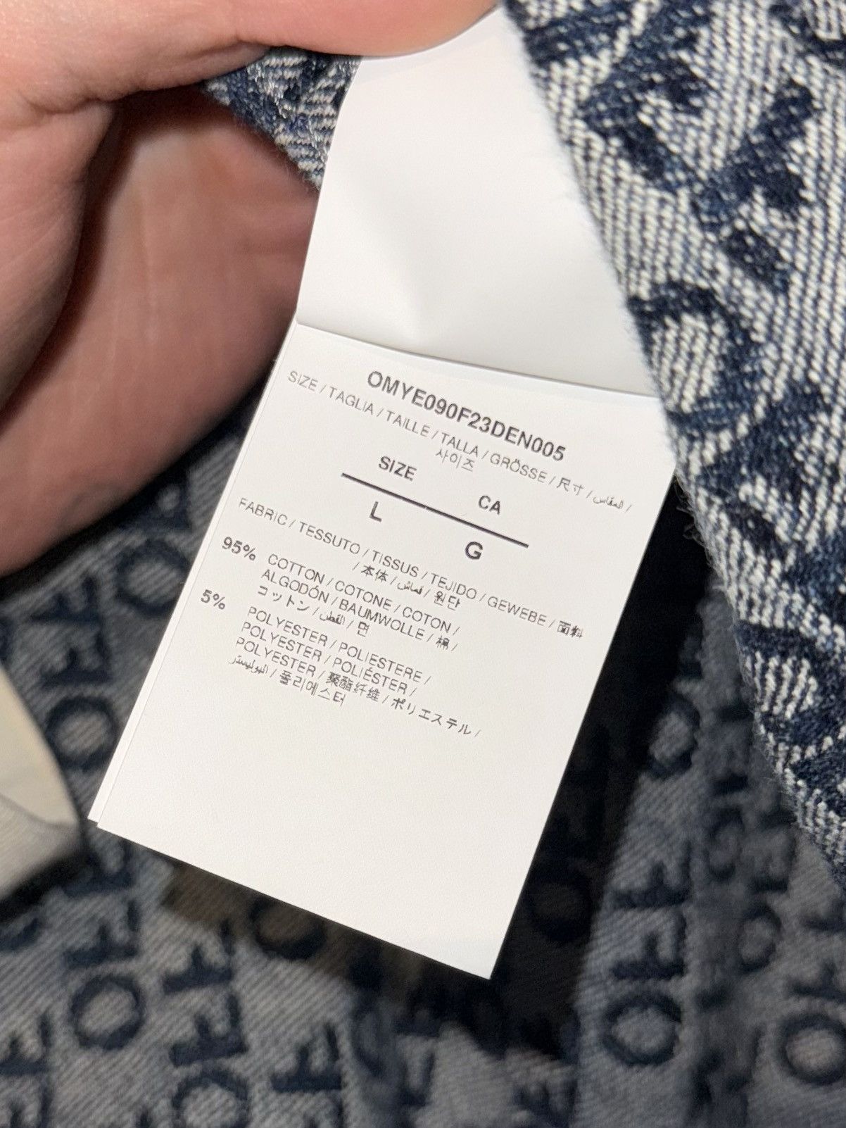 Off-White OFF WHITE X VIRGIL ABLOH DENIM Jacket Size US L / EU 52-54 / 3 - 3 Thumbnail