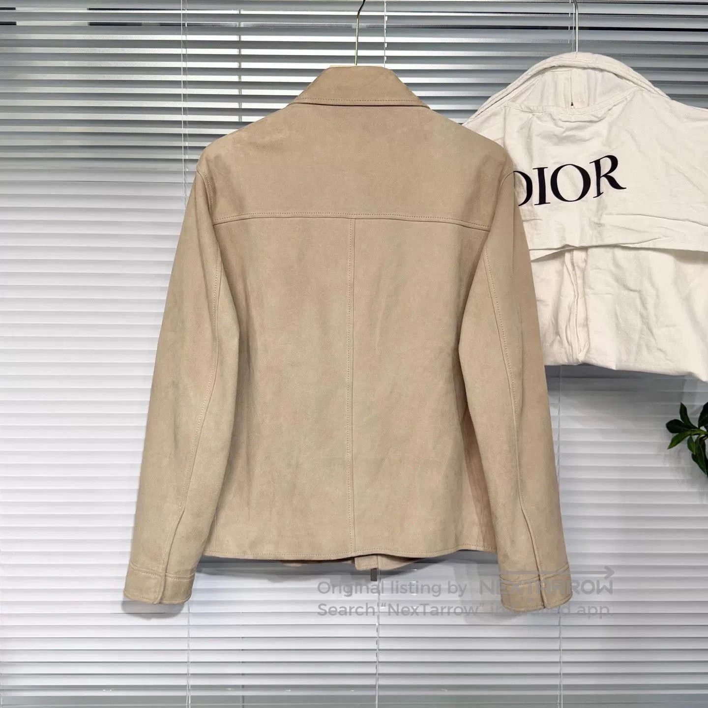 Dior Dior Beige Leather Jacket with Zip. Size US M / EU 48-50 / 2 - 2 Thumbnail