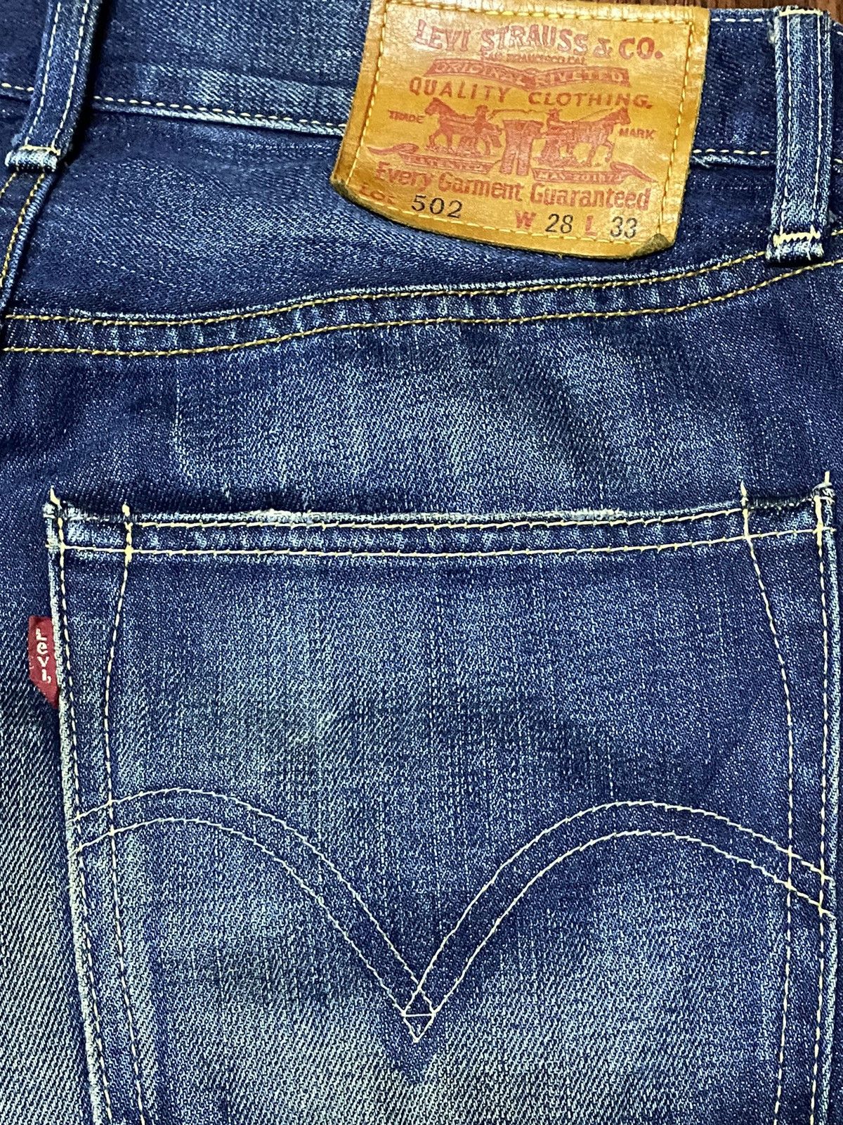 Levi's Vintage 90s Levis 502 Loose Honeycomb Distressed Jeans Size US 30 / EU 46 - 10 Thumbnail