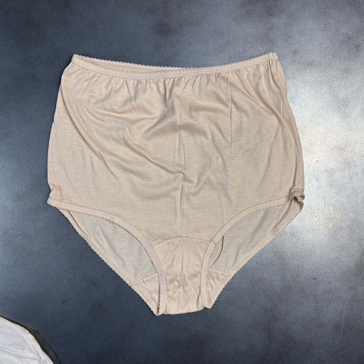 Marks & Spencer × Vintage Pack of 9 Vintage Underwear Blush High Waisted Lace Cotton Size ONE SIZE - 3 Thumbnail