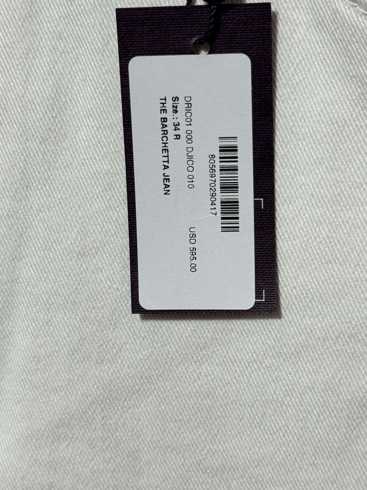 Isaia Napolii Isaia Napoli Barchetta White Denim Designer Jeans Size US 34 / EU 50 - 5 Thumbnail