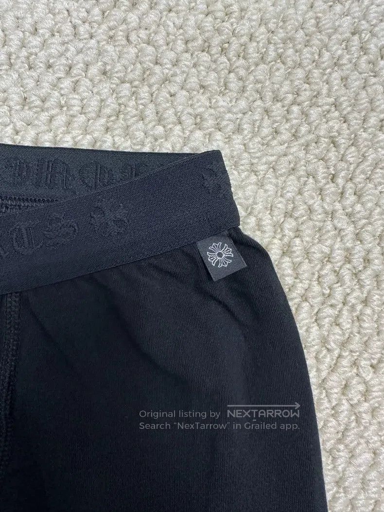 Chrome Hearts CHROME HEARTS Size L Black Sanskrit horseshoe leggings legg Size US 32 / EU 48 - 5 Thumbnail
