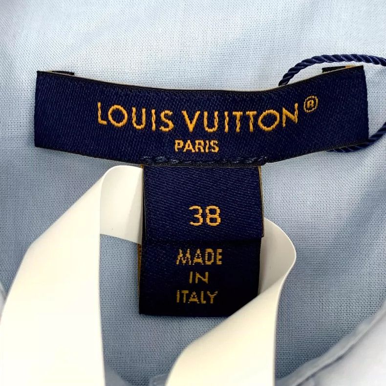 Louis Vuitton Louis Vuitton 24 blue cotton lapel single-breasted long-sl Size XS / US 0-2 / IT 36-38 - 5 Thumbnail