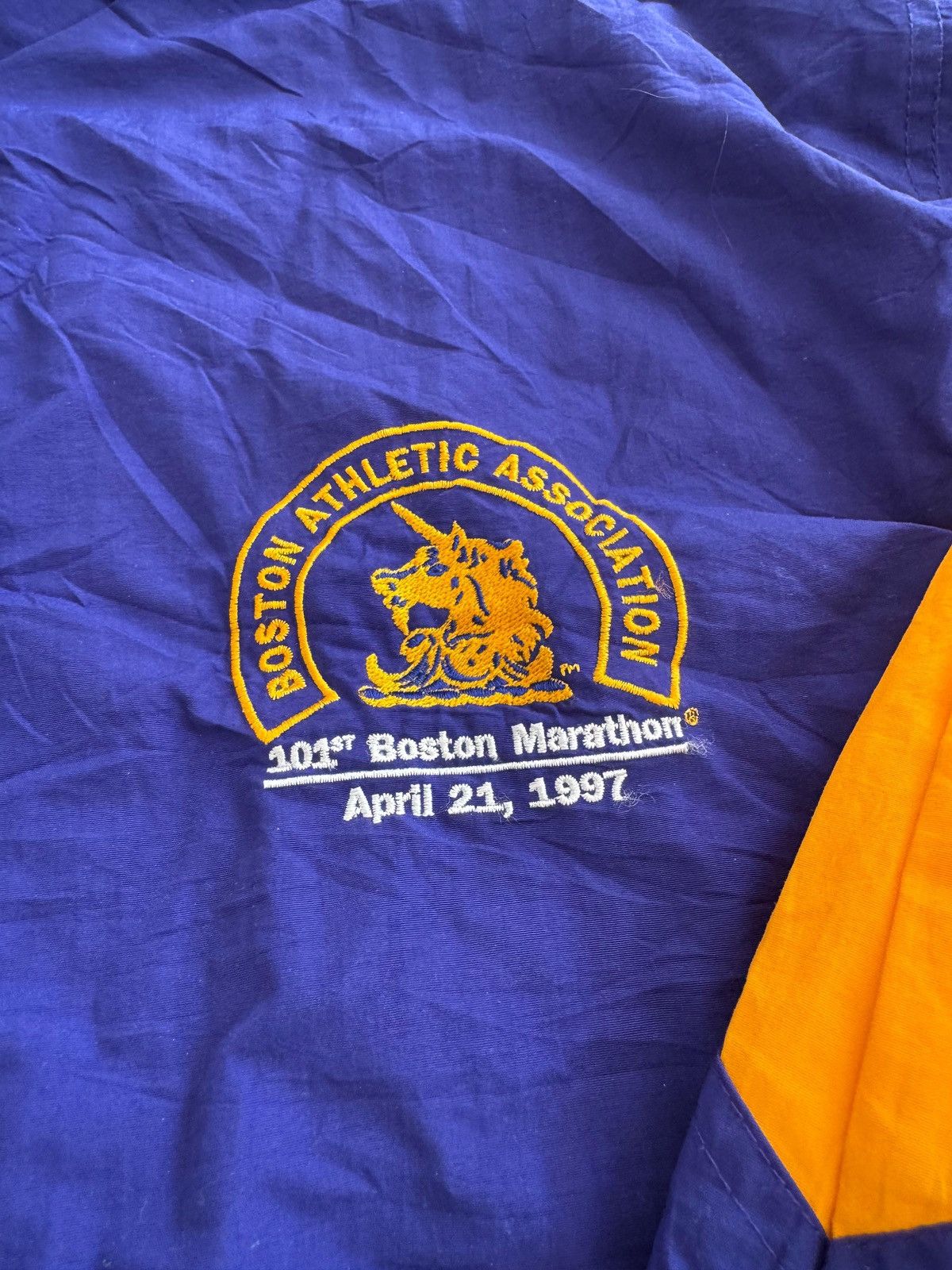 Vintage Vintage Boston Marathon Track Jacket Rare from 1997 Size US M / EU 48-50 / 2 - 4 Thumbnail